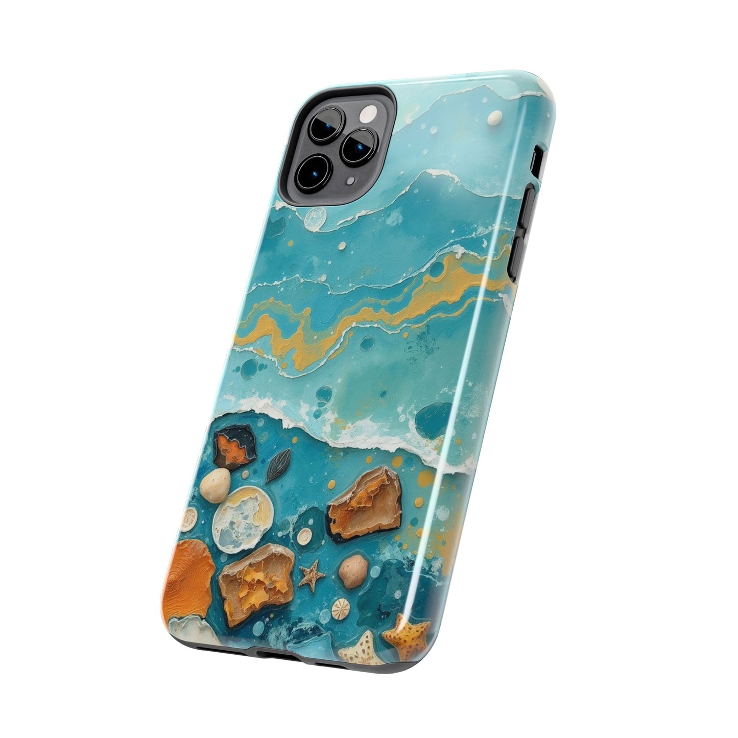 Ocean-Inspired Tough Phone Cases - Coastal Beach Vibe, Easy Accessory for Beach Lovers