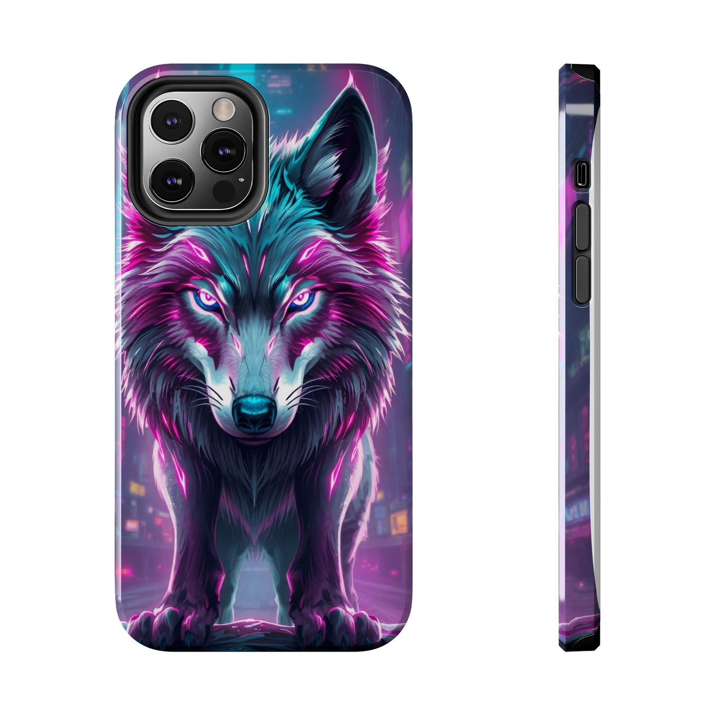 Fierce Wolf Phone Case - Tough & Vibrant Design for Animal Lovers
