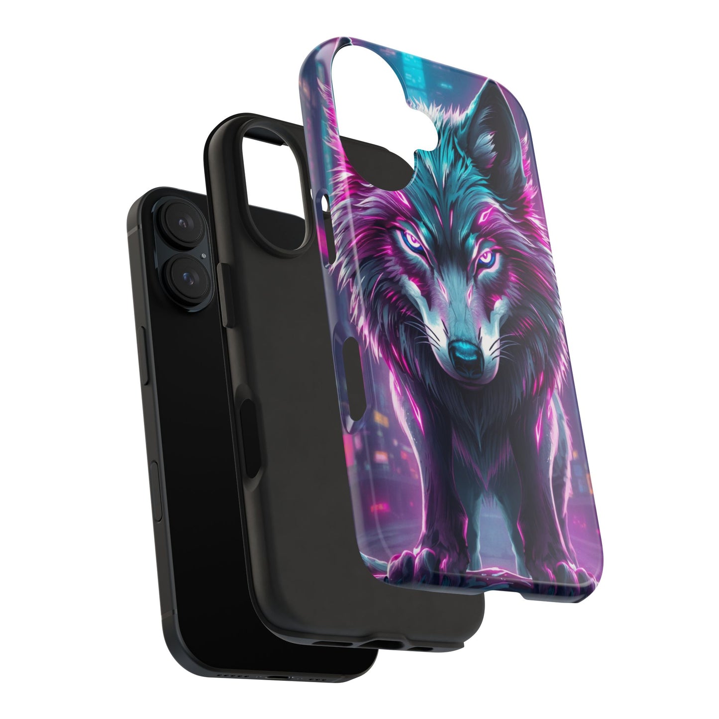 Fierce Wolf Phone Case - Tough & Vibrant Design for Animal Lovers