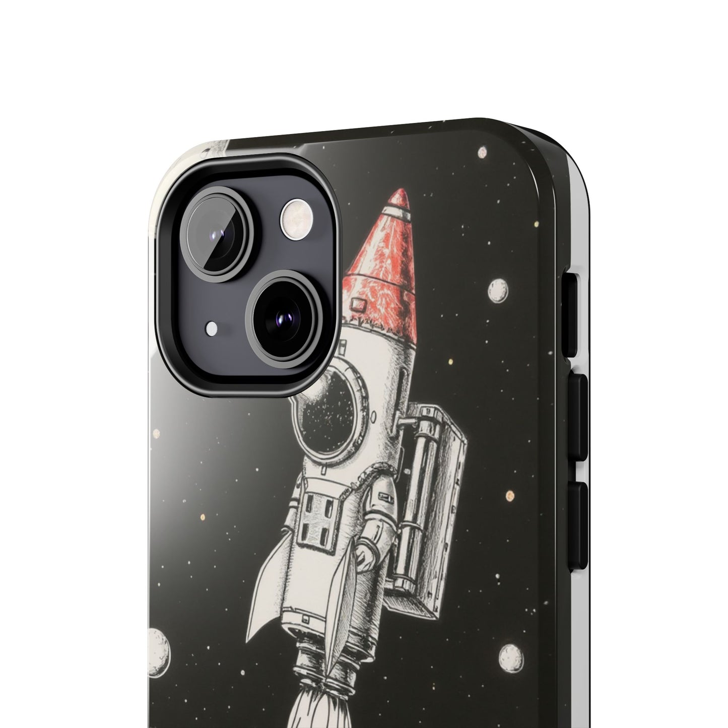 Cool Tough Phone Case for iPhone - Astro-Rocket Bond