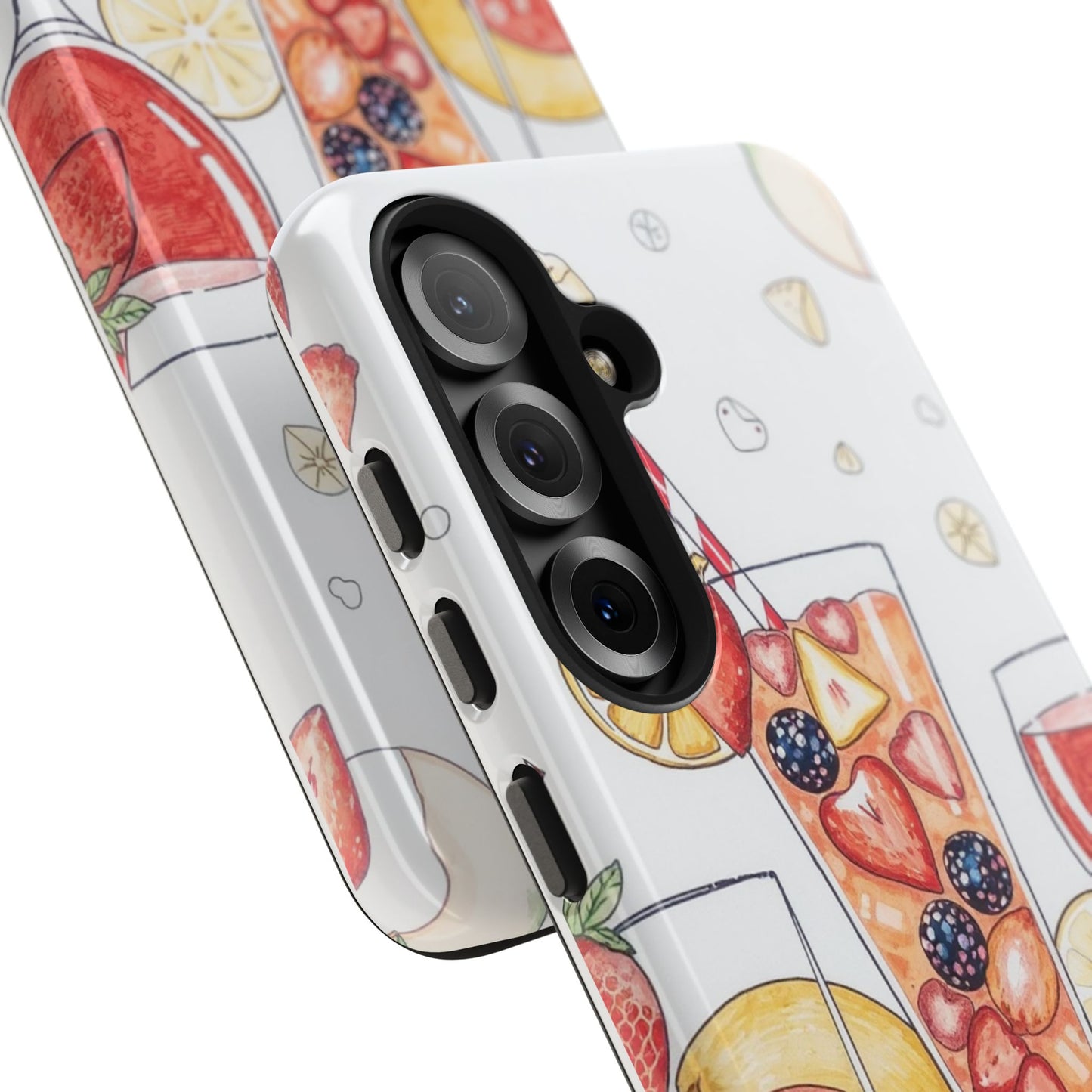 Colorful Fruit Cocktail Tough Phone Case - Perfect for Summer Vibes