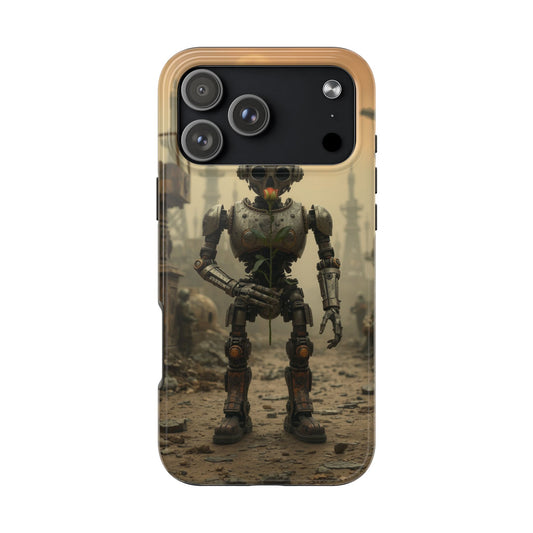 Robotic Sentinel Tough Phone Case - Durable Protector for Sci-Fi Lovers