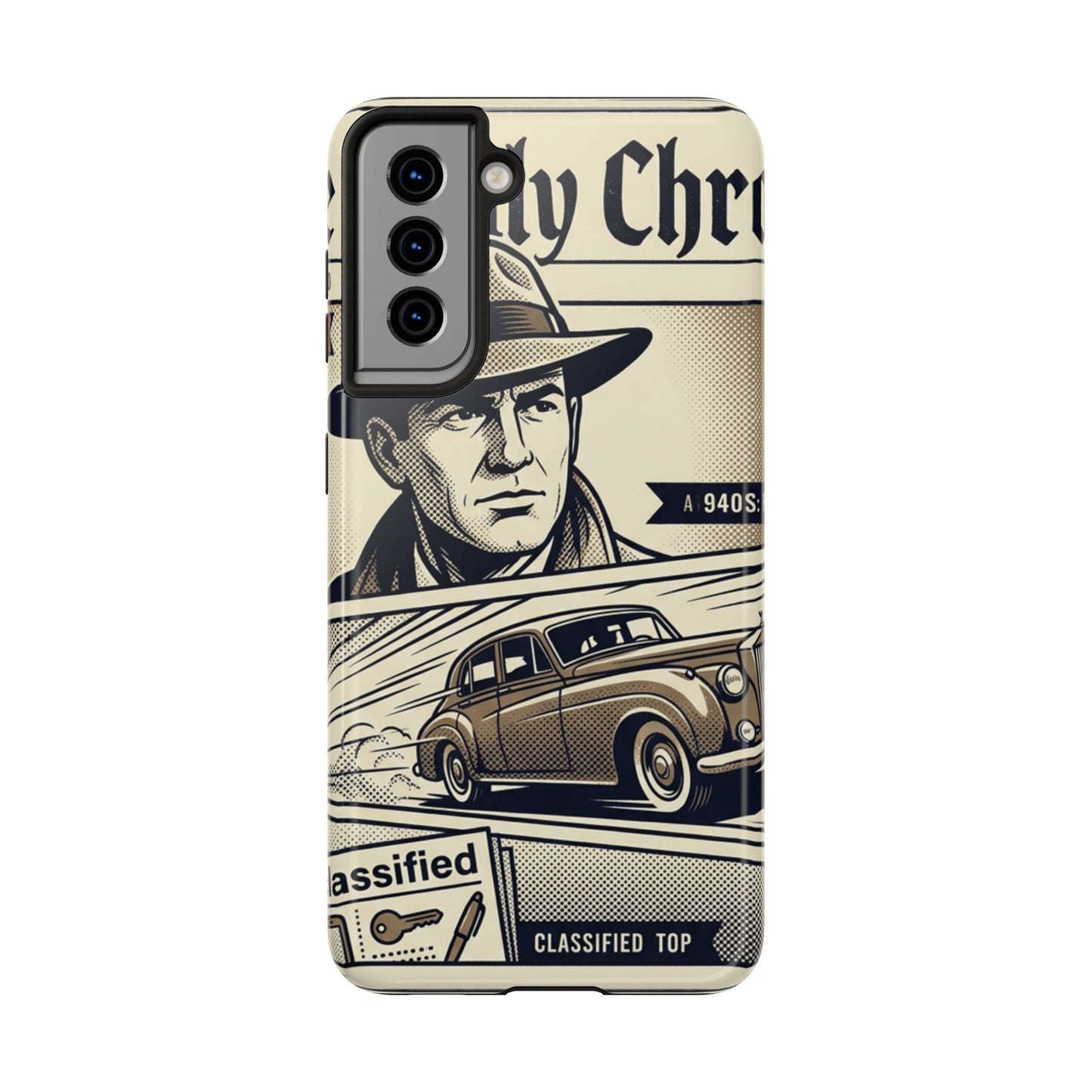 Old Newspaper Tough Phone Case