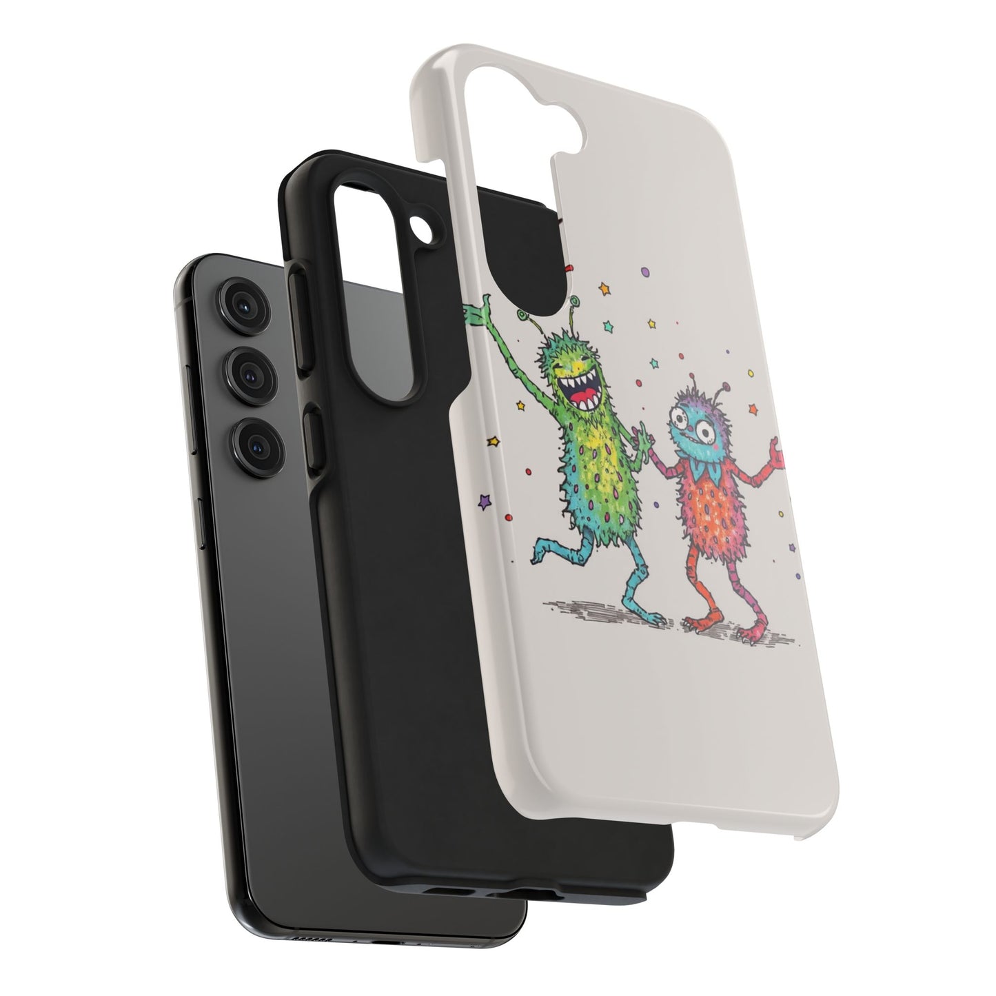 Colorful Monster Tough Phone Case - Fun and Playful Design
