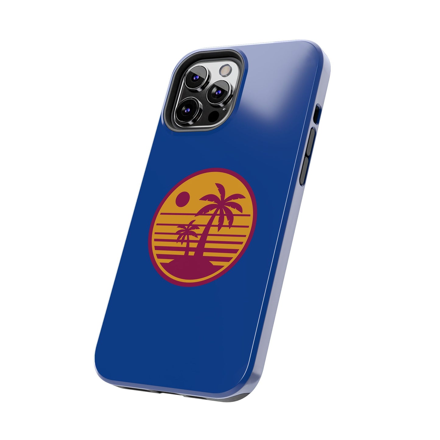 Retro Sunset Tough Phone Case - Vibrant Beach Vibes for Summer Adventures - for iPhone