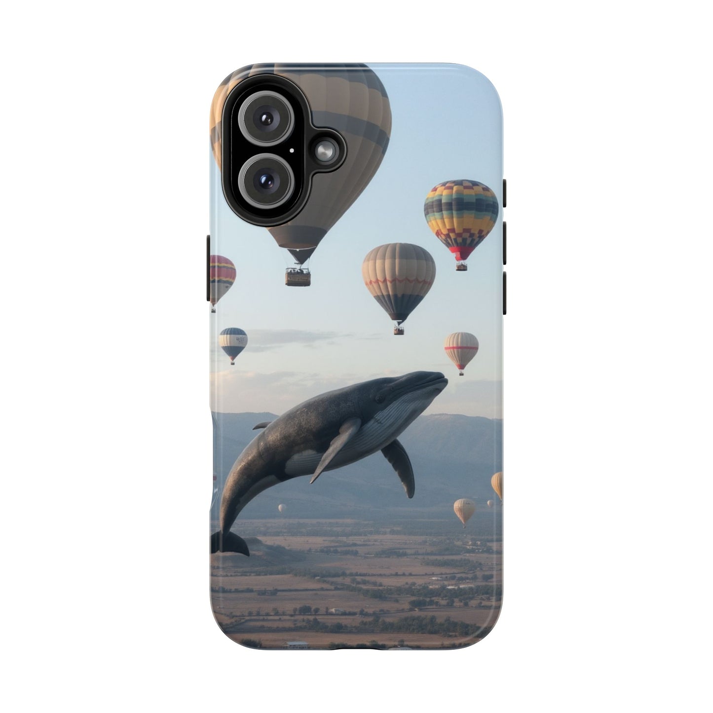Whale Hot Air Balloon Tough Phone Case - Adventure & Nature Lovers