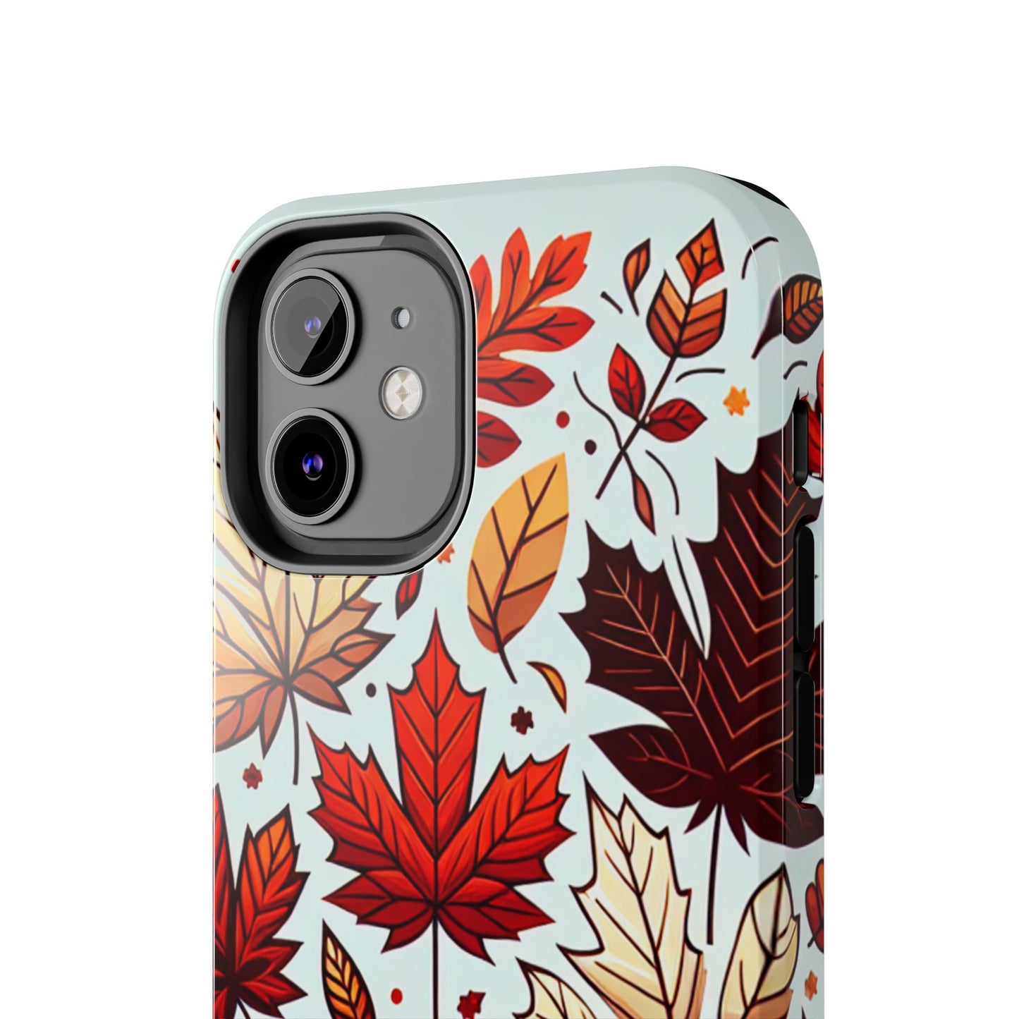 Autumn Leaves Tough Phone Case - Leaves Pattern - for iPhone