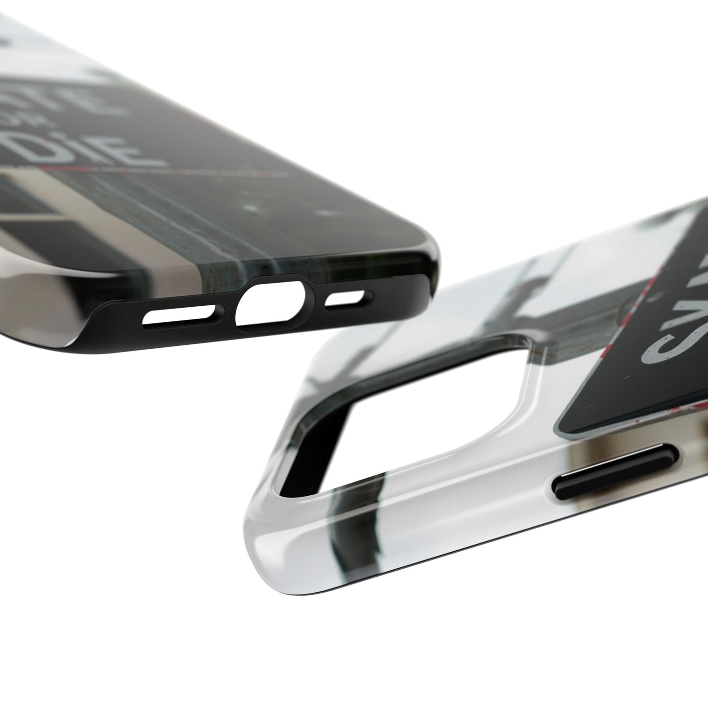Black Sign Skate or Die Design - Tough Phone Case for iPhone