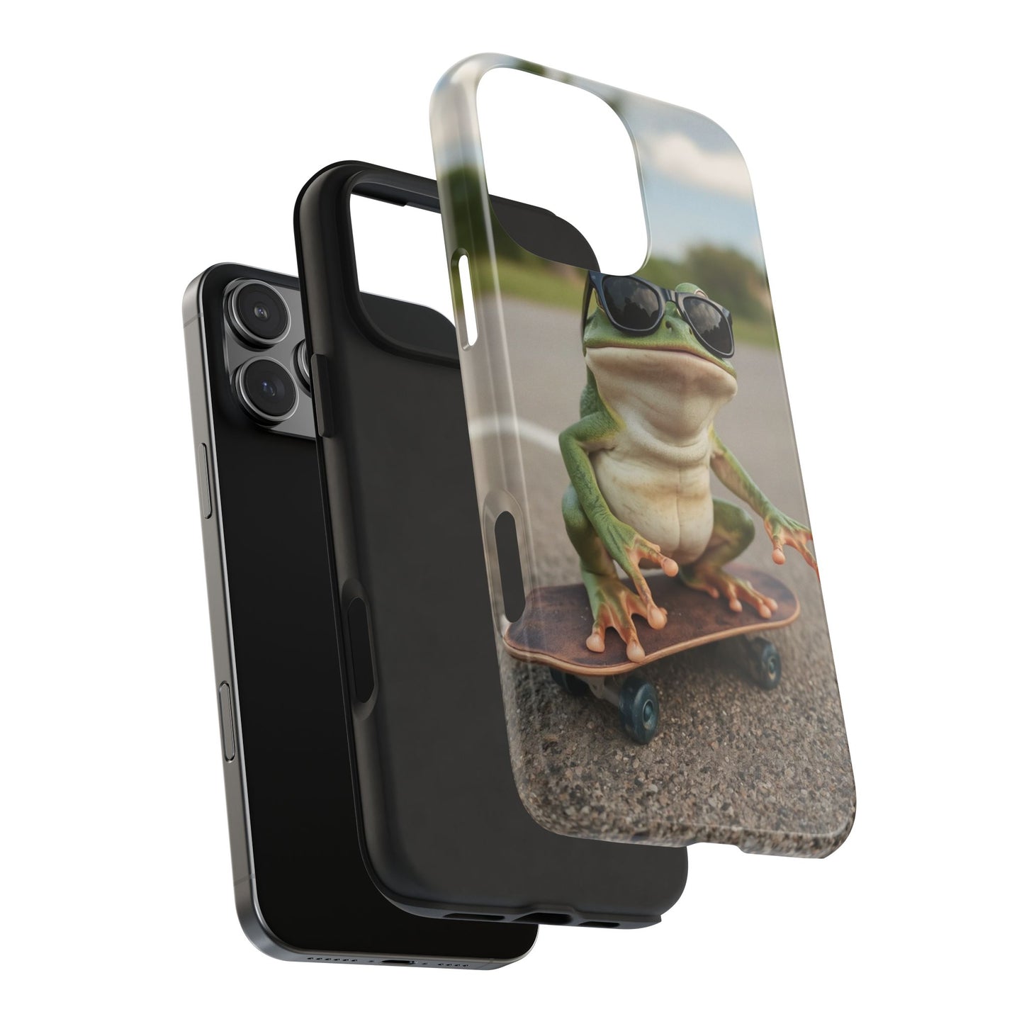 Cool Frog Skateboard Phone Case - Tough and Stylish Protection