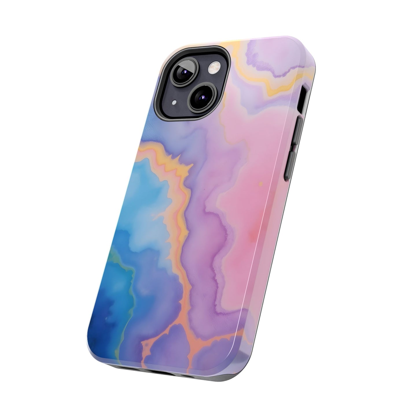 Watercolor Abstract Colors Tough Phone Case - Protective Cover for iPhone