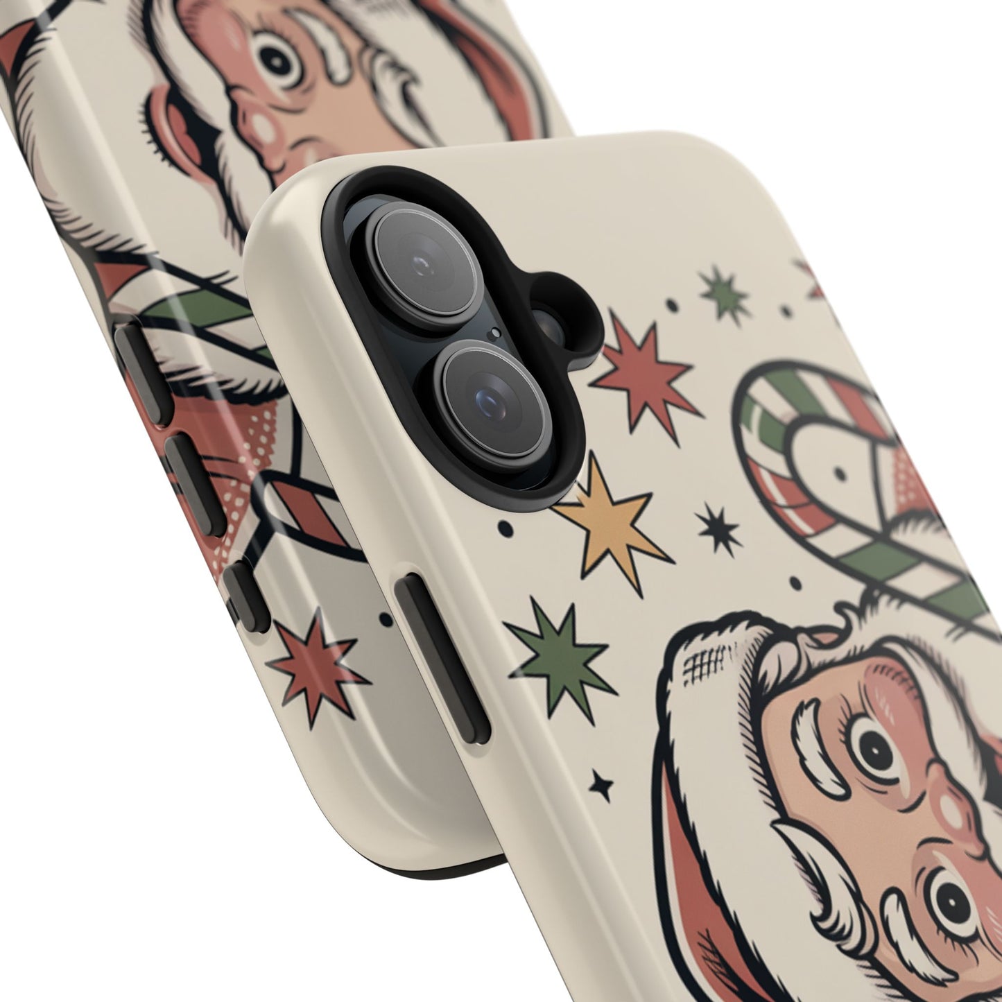 Retro Santa Tough Phone Case - Festive Holiday Design
