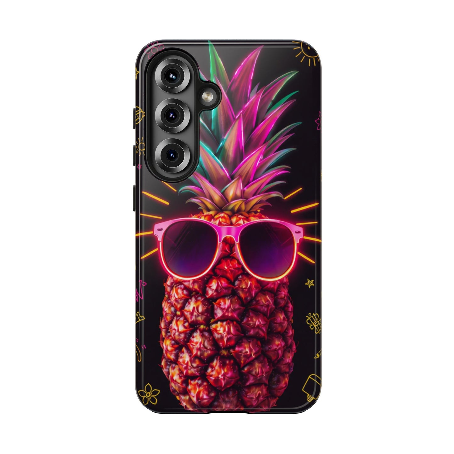 Tough Pineapple Phone Case - Cool, Vibrant Design Perfect for Summer Vibes