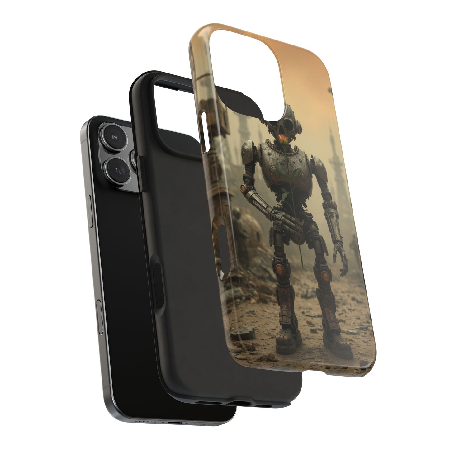 Robotic Sentinel Tough Phone Case - Durable Protector for Sci-Fi Lovers