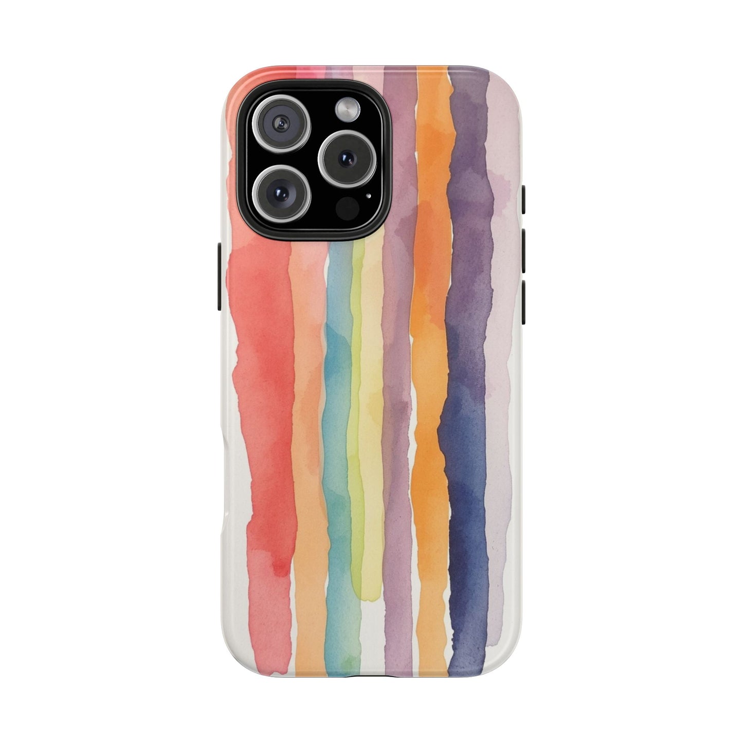 Colorful Watercolor Tough Phone Case - Stylish and Durable Cover for Creative Souls