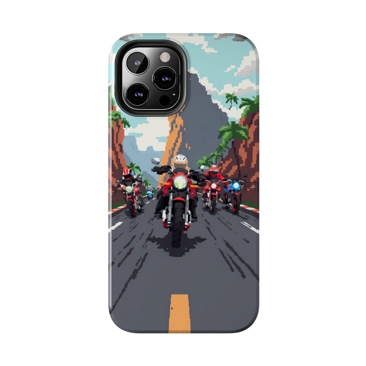 Retro Biker Tough Phone Case - Perfect for Motorcycle Lovers