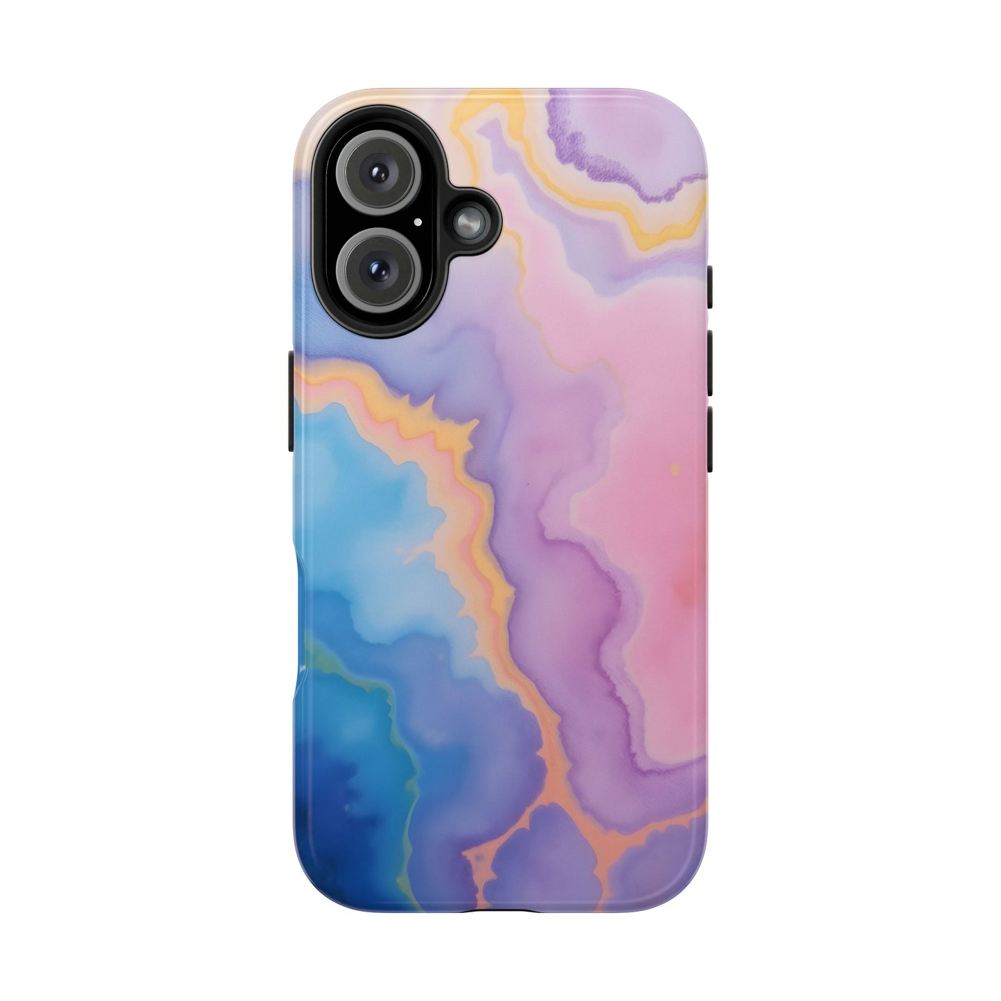 Watercolor Abstract Colors Tough Phone Case - Protective Cover for iPhone