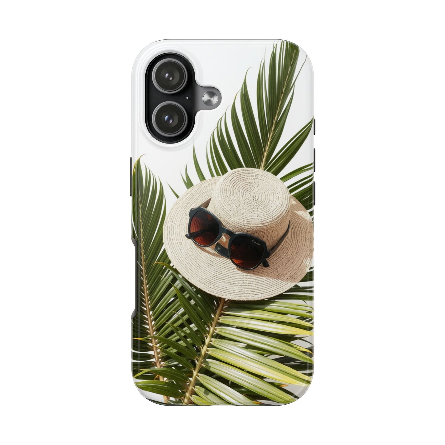 Tropical Phone Case - Summer Vibes with Hat & Sunglasses Design