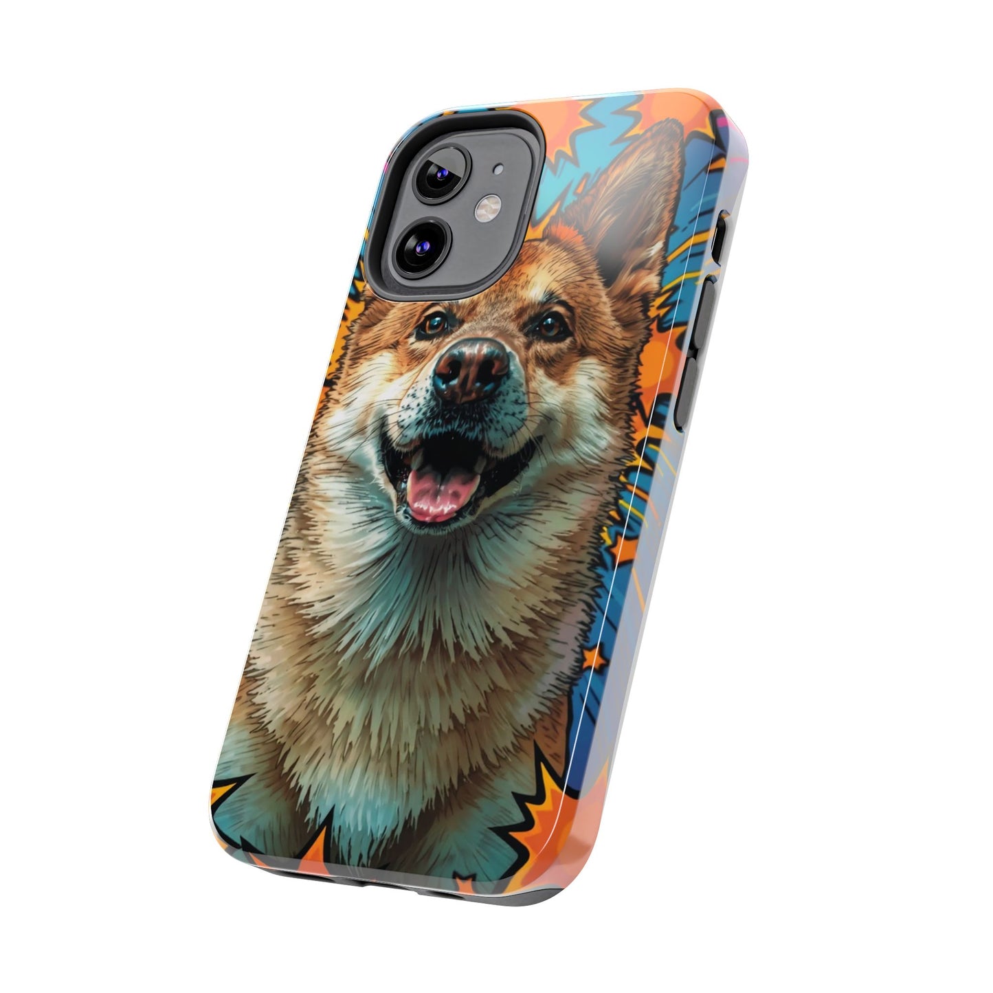 Vibrant Corgi Tough Phone Case - Fun Design for Pet Lovers