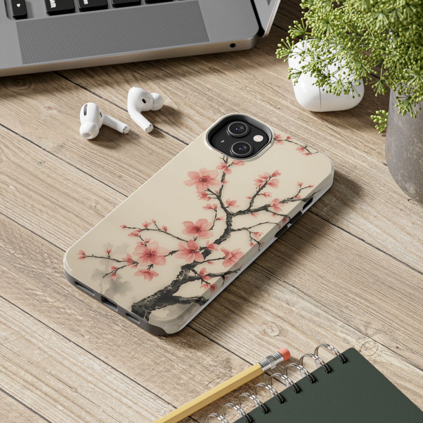 Cherry Blossom Tough Phone Case - Stylish Protection for Nature Lovers