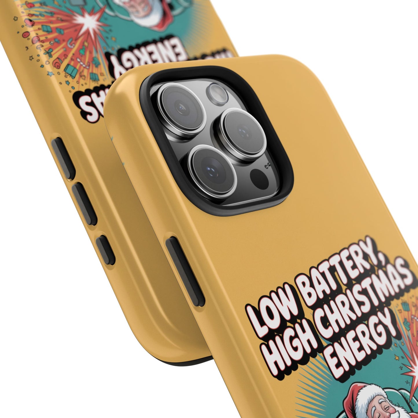 Santa Low Battery Phone Case " High Christmas Energy"