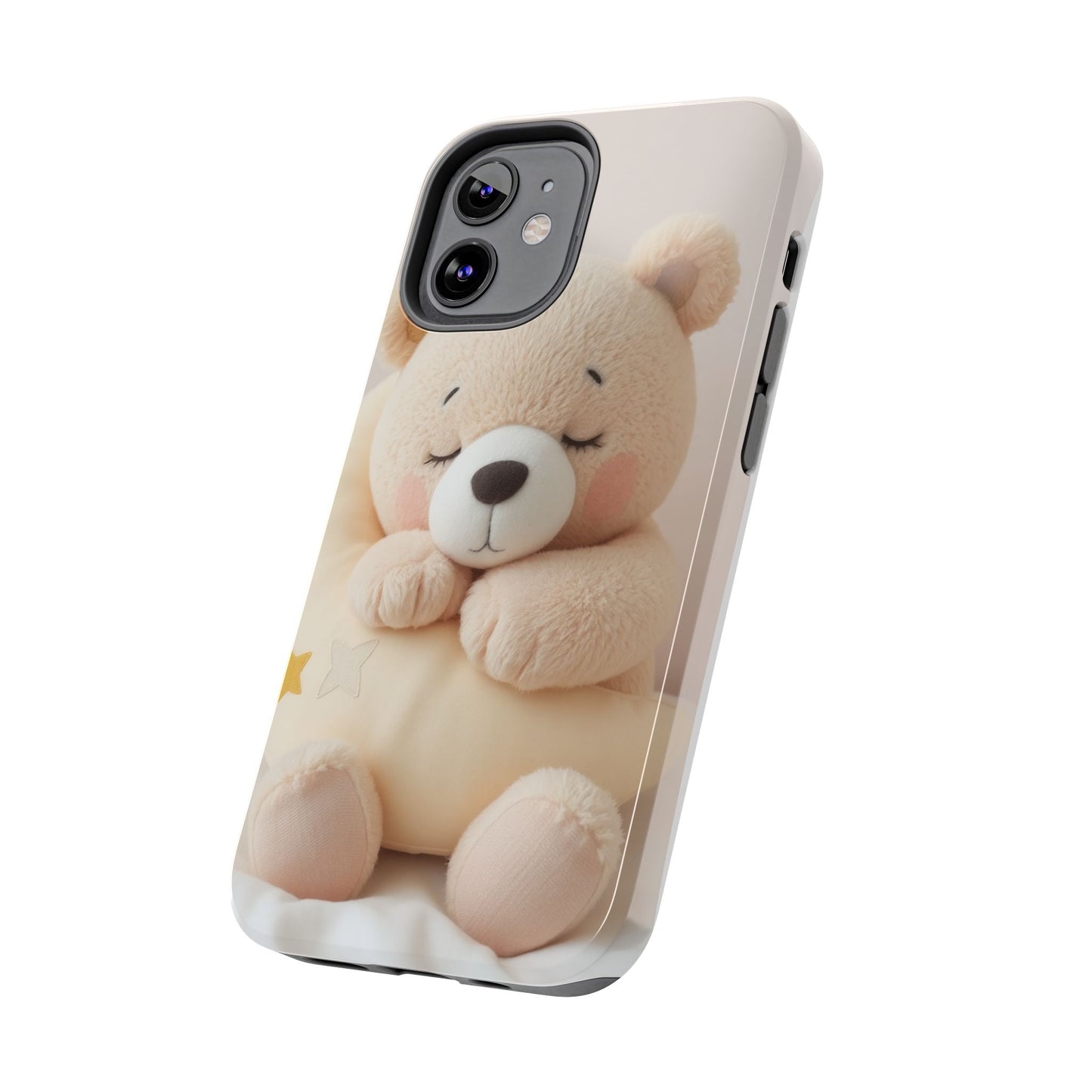 Cute Bear Tough Phone Case - Adorable Baby Animal Design for Kids & Adults