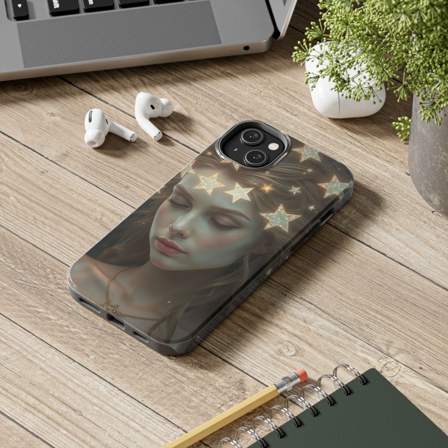 Celestial Dream Tough Phone Case - Artistic Starry Design for Style Enthusiasts