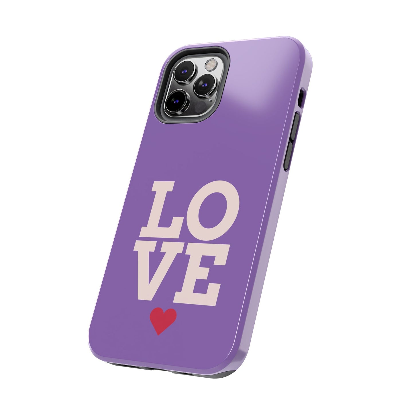 Purple Love Phone Case - Durable & Stylish Tough Case - for iPhone