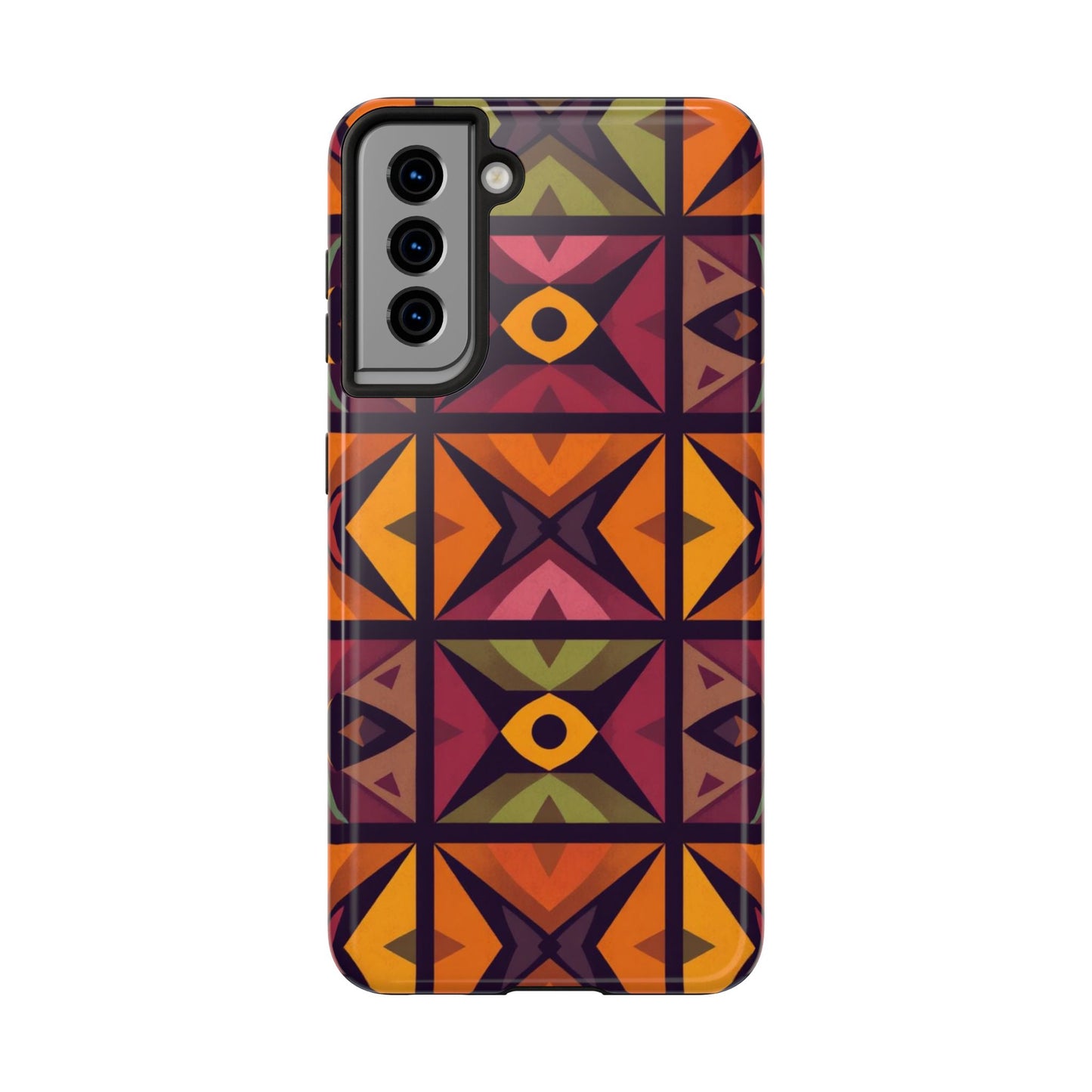 Vibrant Tribal Geometric Tough Phone Case - Colorful Protection for Your iPhone
