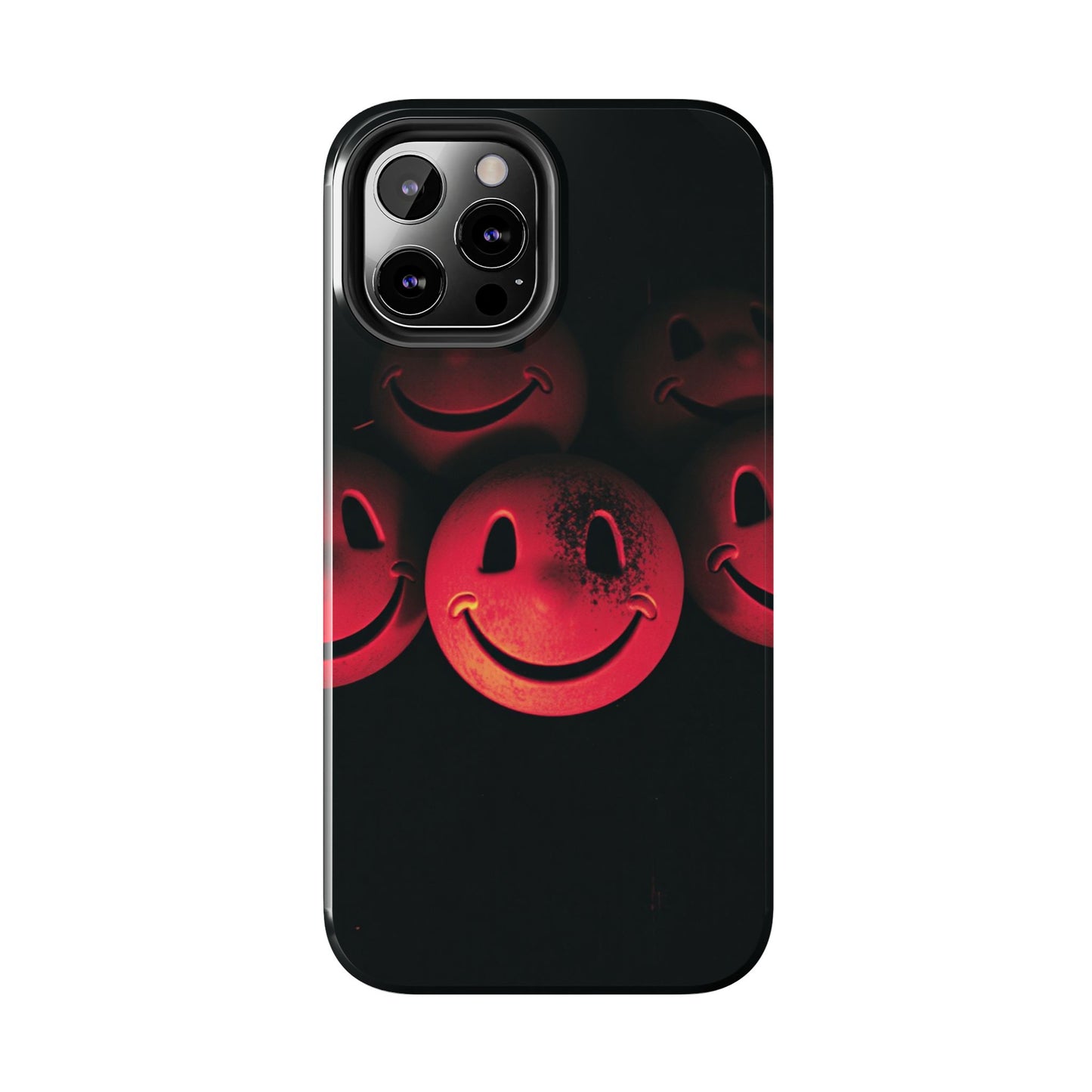 Smiley Face Tough Phone Case - Durable Protection with Fun Design