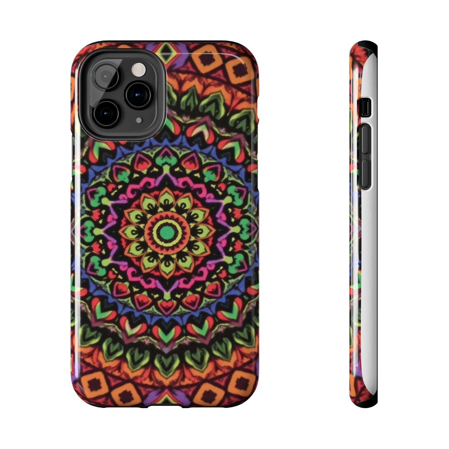 Colorful Mandala Tough Phone Case - Vibrant Designs for Trendy Protection - for iPhone