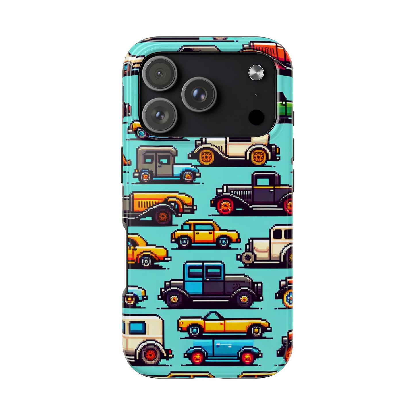 Retro Car Pixel Art Tough Phone Case - Durable & Stylish Protection - for iPhone