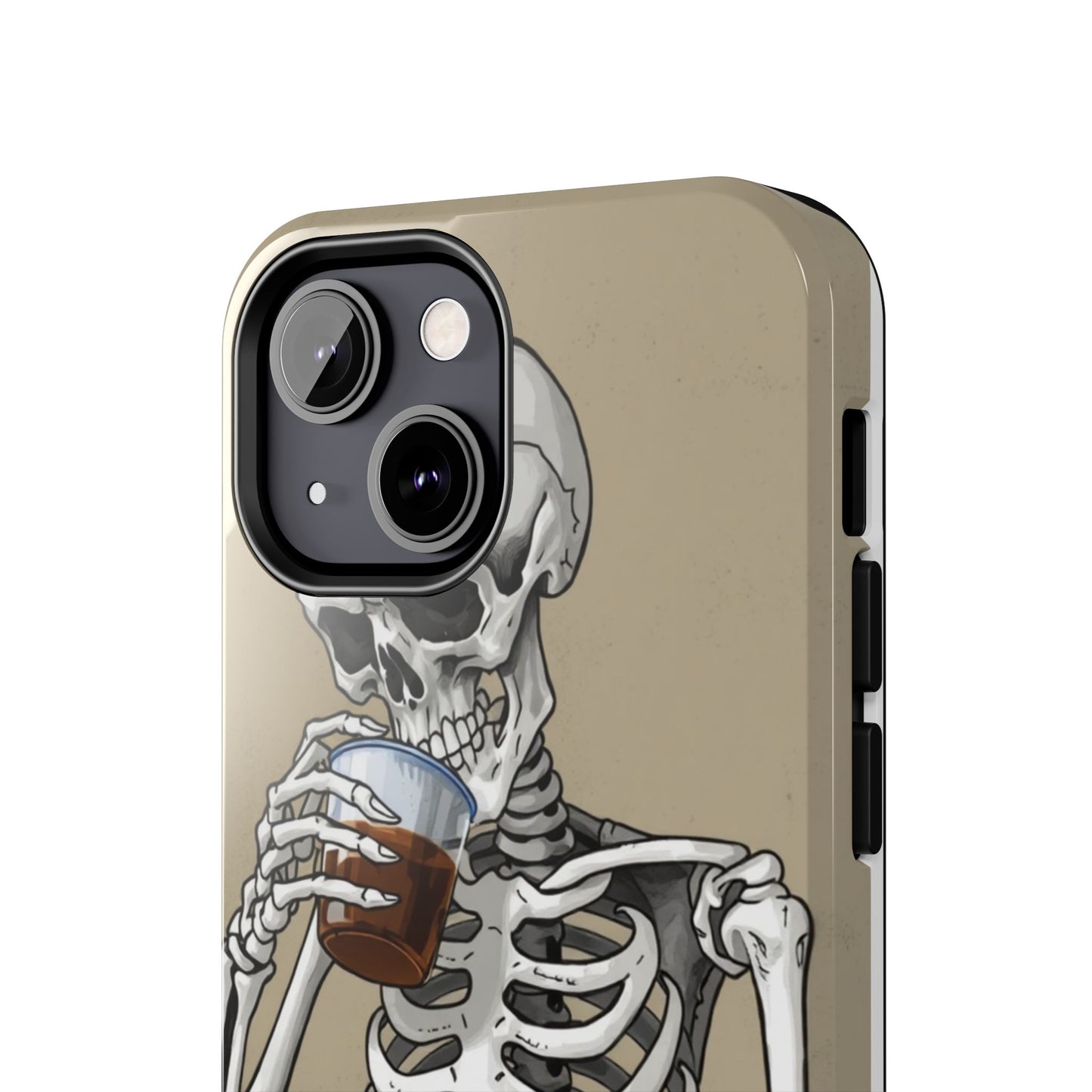 Funny Skeleton Phone Case - 'Same Soul, Different Day' Tough Cover