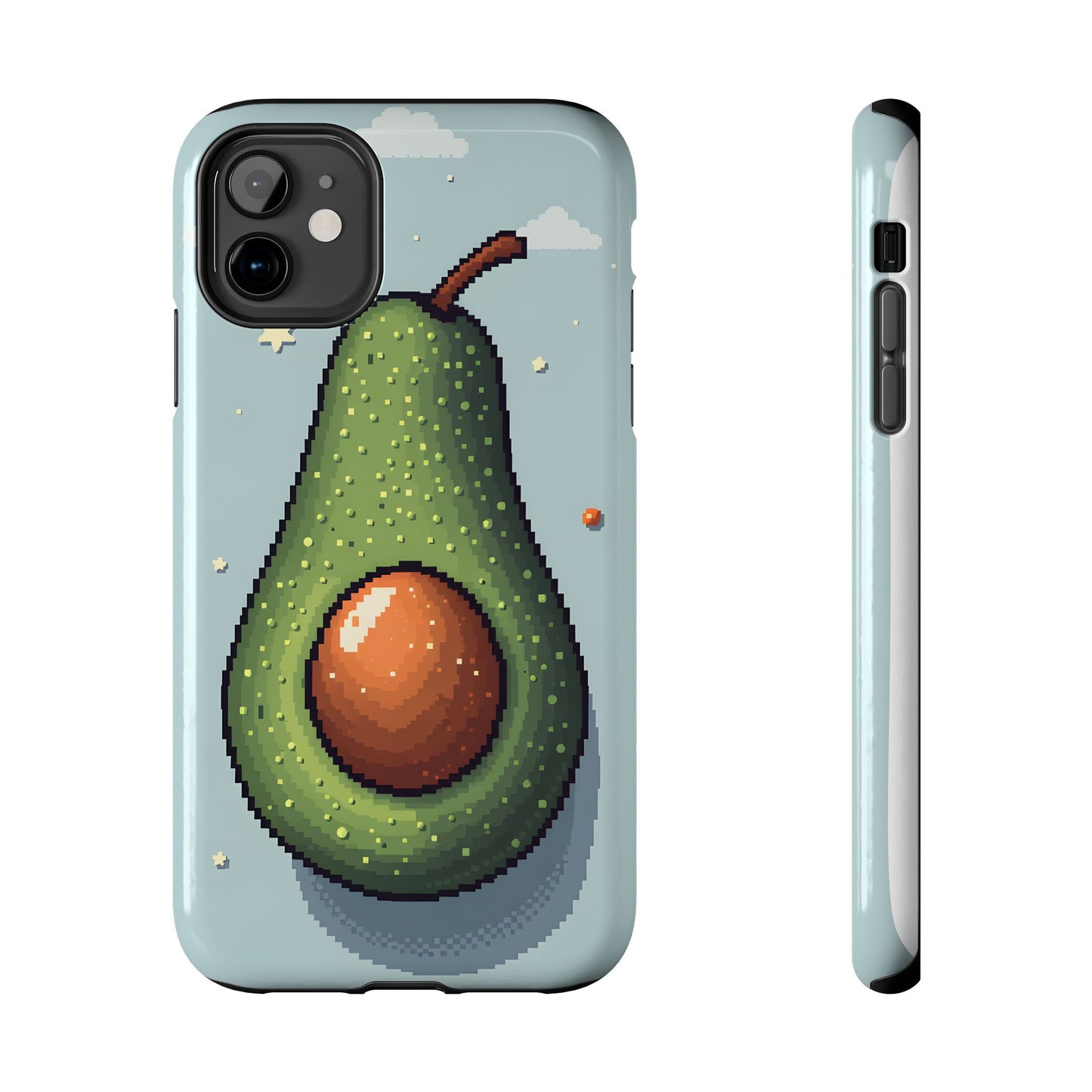 Pixel Avocado Tough Phone Case - Perfect for Foodies & Nature Lovers - for iPhone
