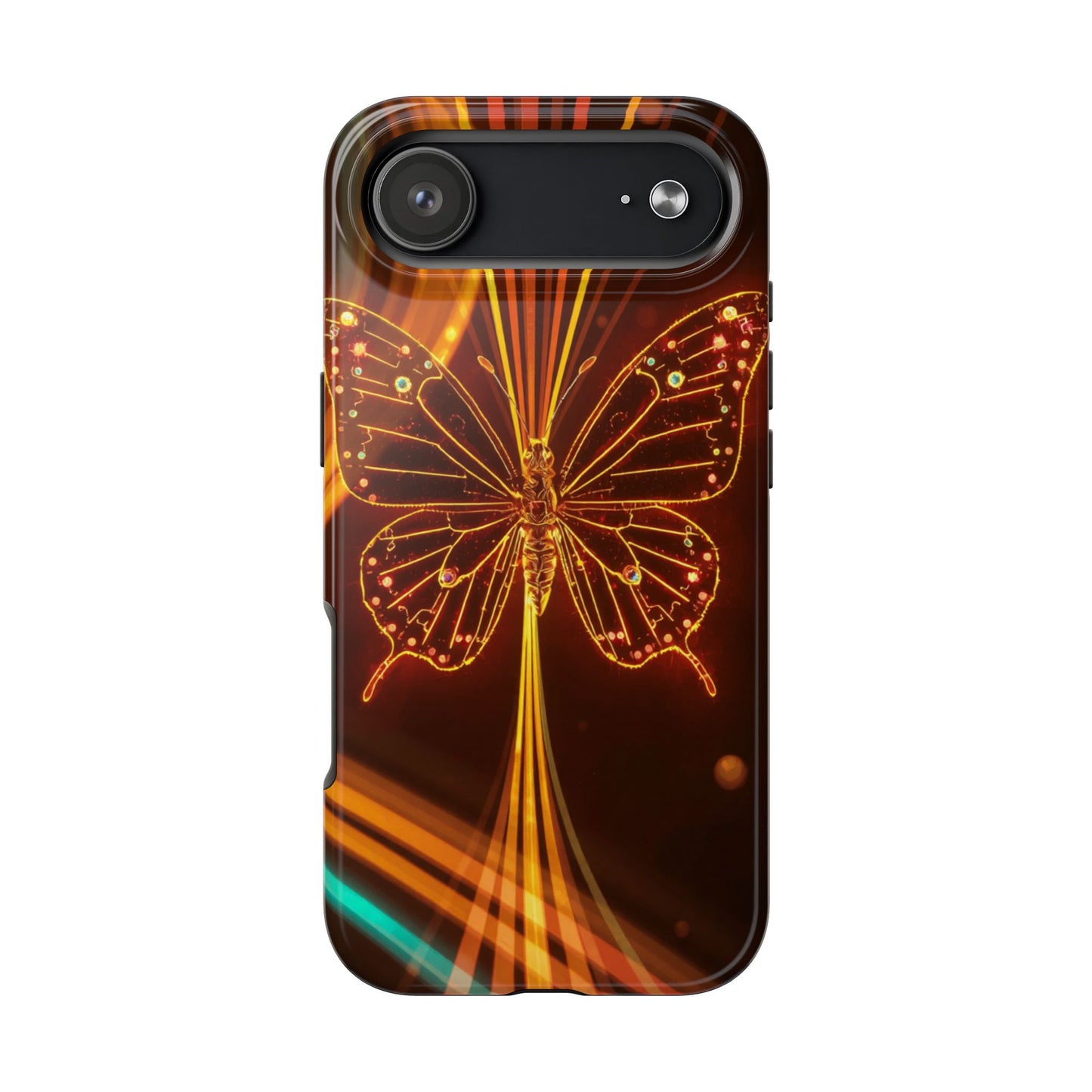 Elegant Butterfly Tough Phone Case - Stylish Protection for Nature Lovers