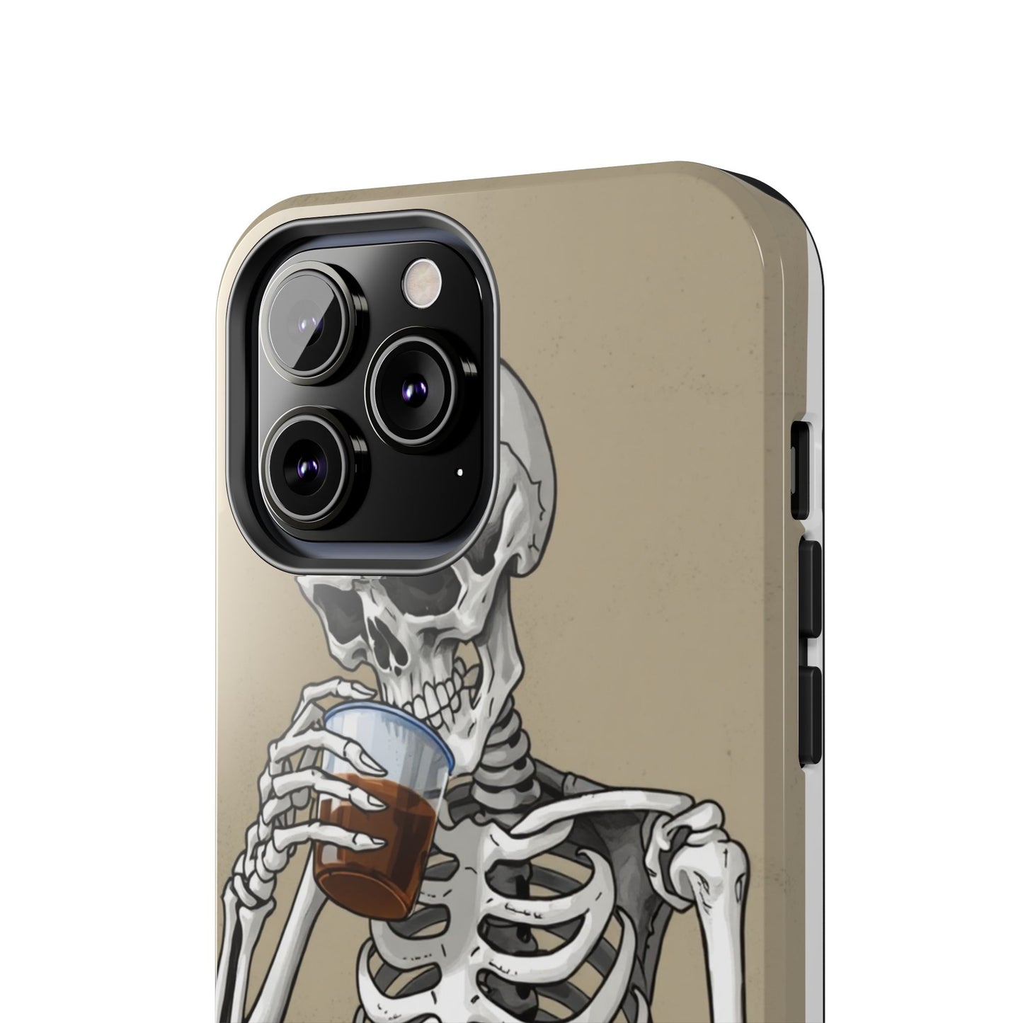 Funny Skeleton Phone Case - 'Same Soul, Different Day' Tough Cover