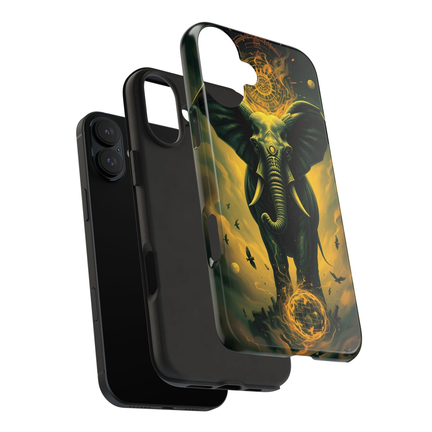 Majestic Elephant Clouds Tough Phone Case - Durable Protection with Bold Design - for iPhone