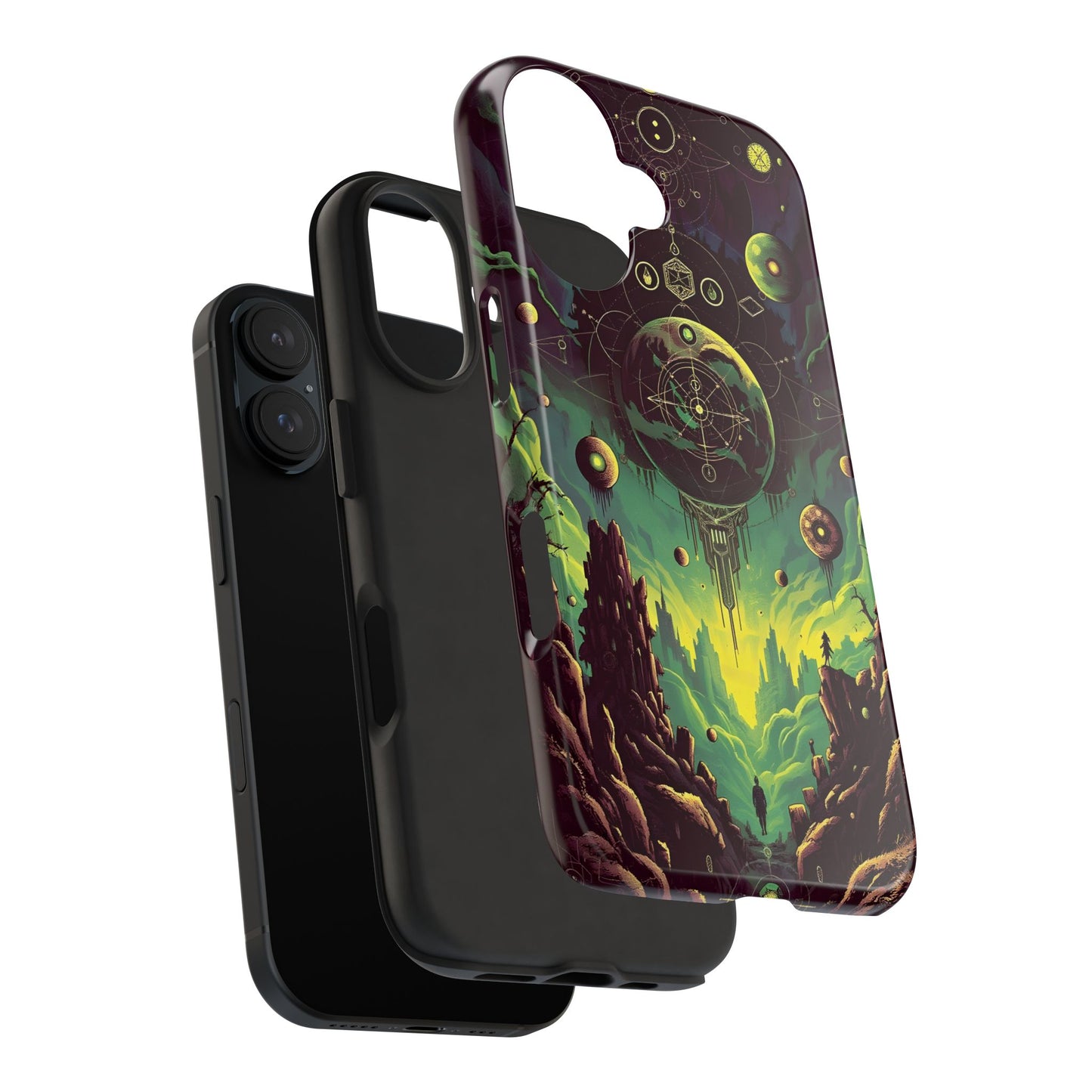 Cosmic Adventure Tough Phone Case - Galaxy Design for Space Enthusiasts - for iPhone