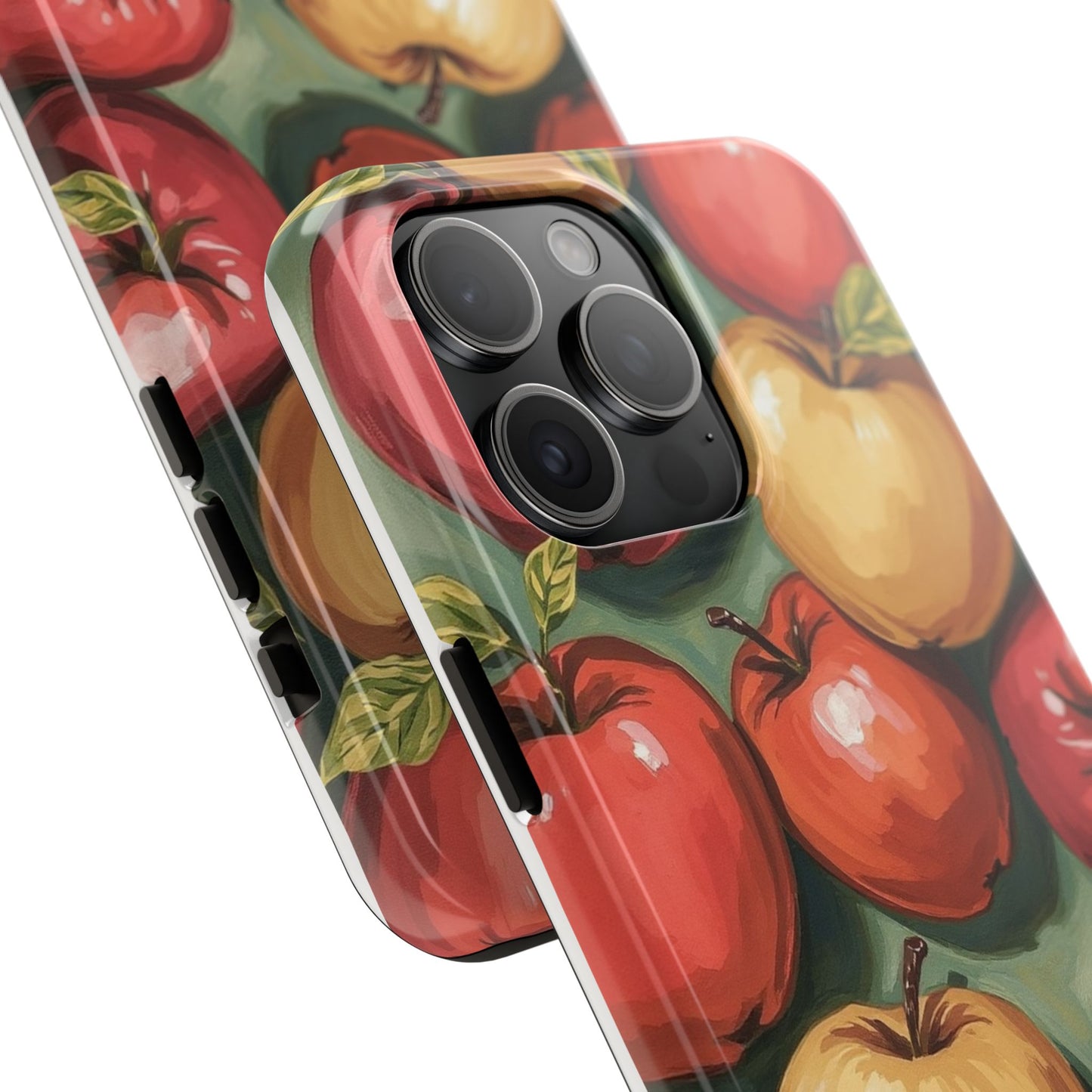 Colorful Painted Apples Art Tough Phone Case - Durable & Stylish Protection - for iPhone