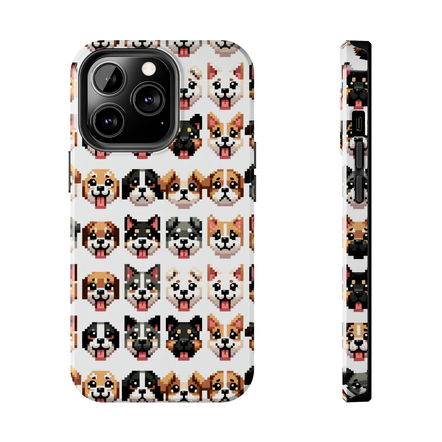Pixelated Dog Breed Tough Phone Case - Cute, Durable Protection for Pet Lovers - for iPhone