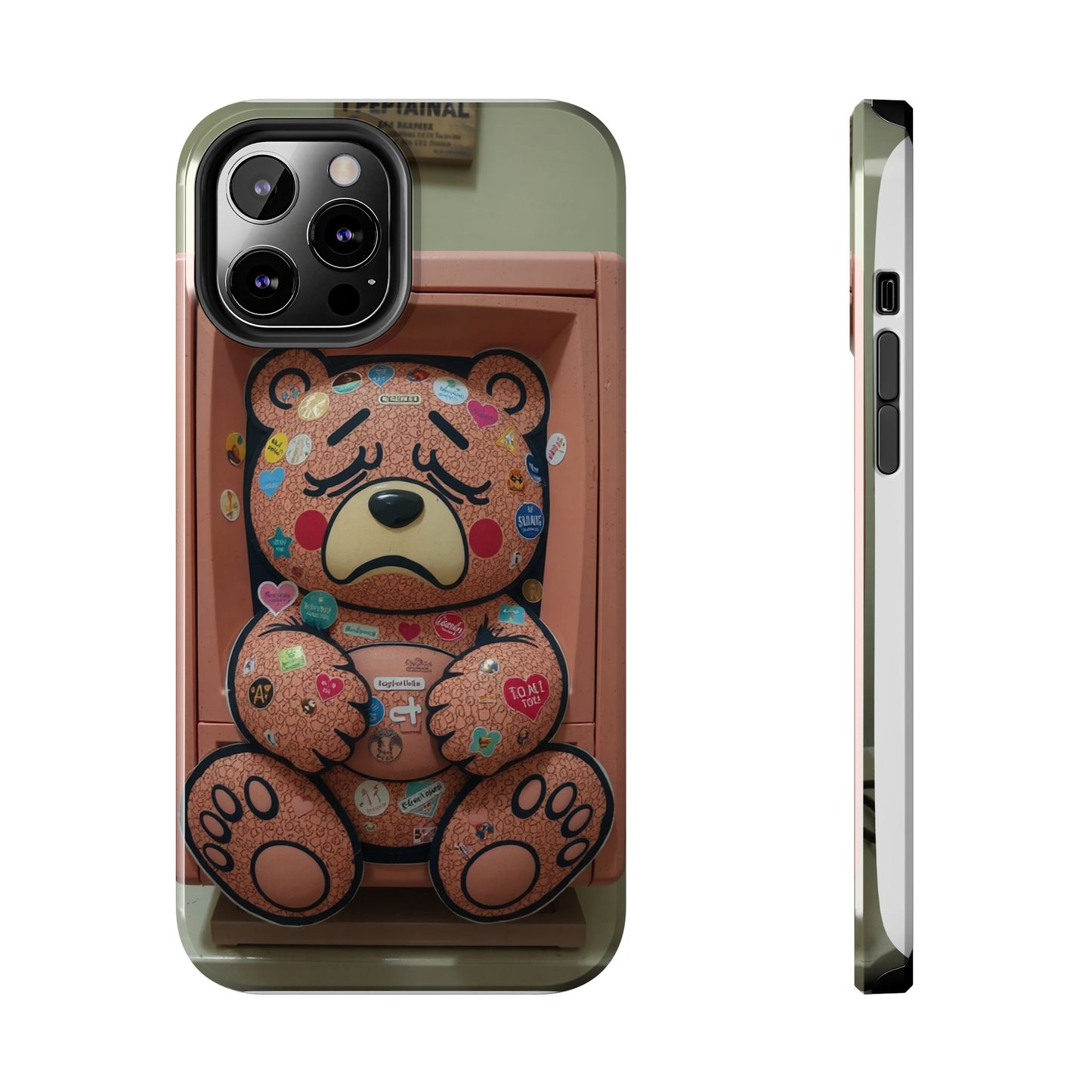 Cute Bear Tough Phone Case - Durable Protection with Fun Design