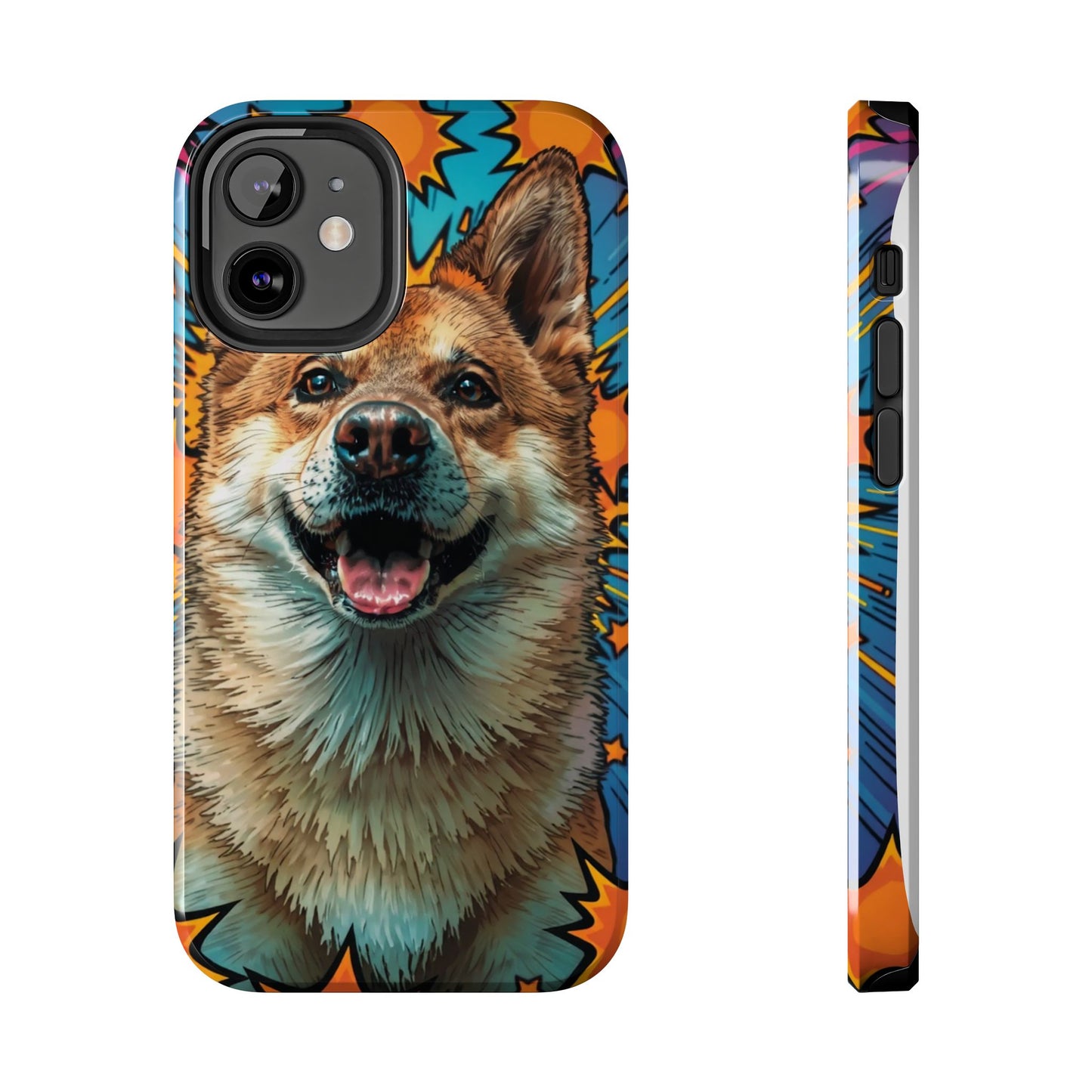 Vibrant Corgi Tough Phone Case - Fun Design for Pet Lovers