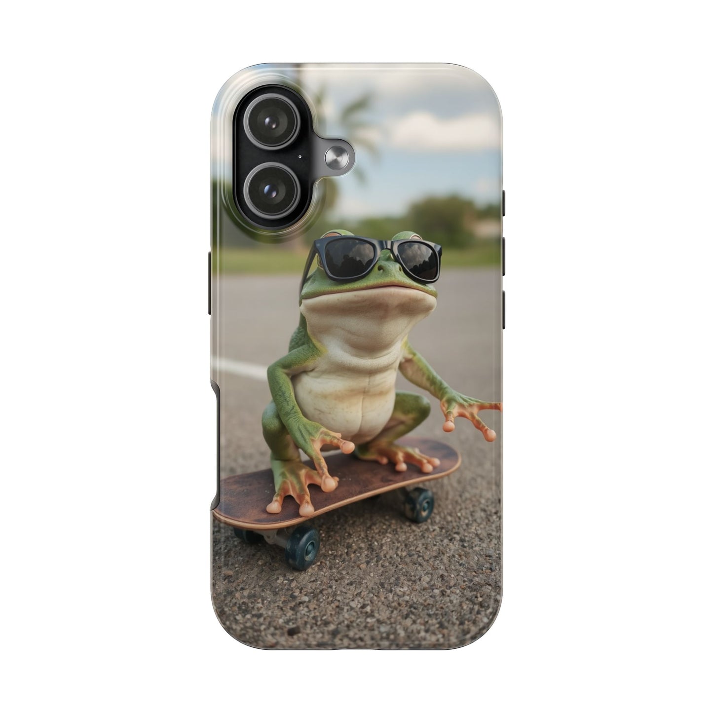 Cool Frog Skateboard Phone Case - Tough and Stylish Protection