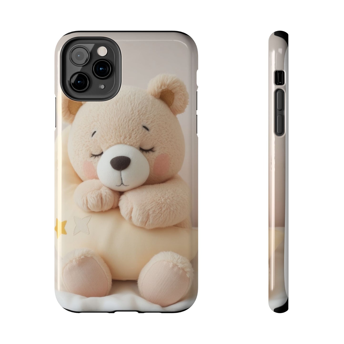 Cute Bear Tough Phone Case - Adorable Baby Animal Design for Kids & Adults