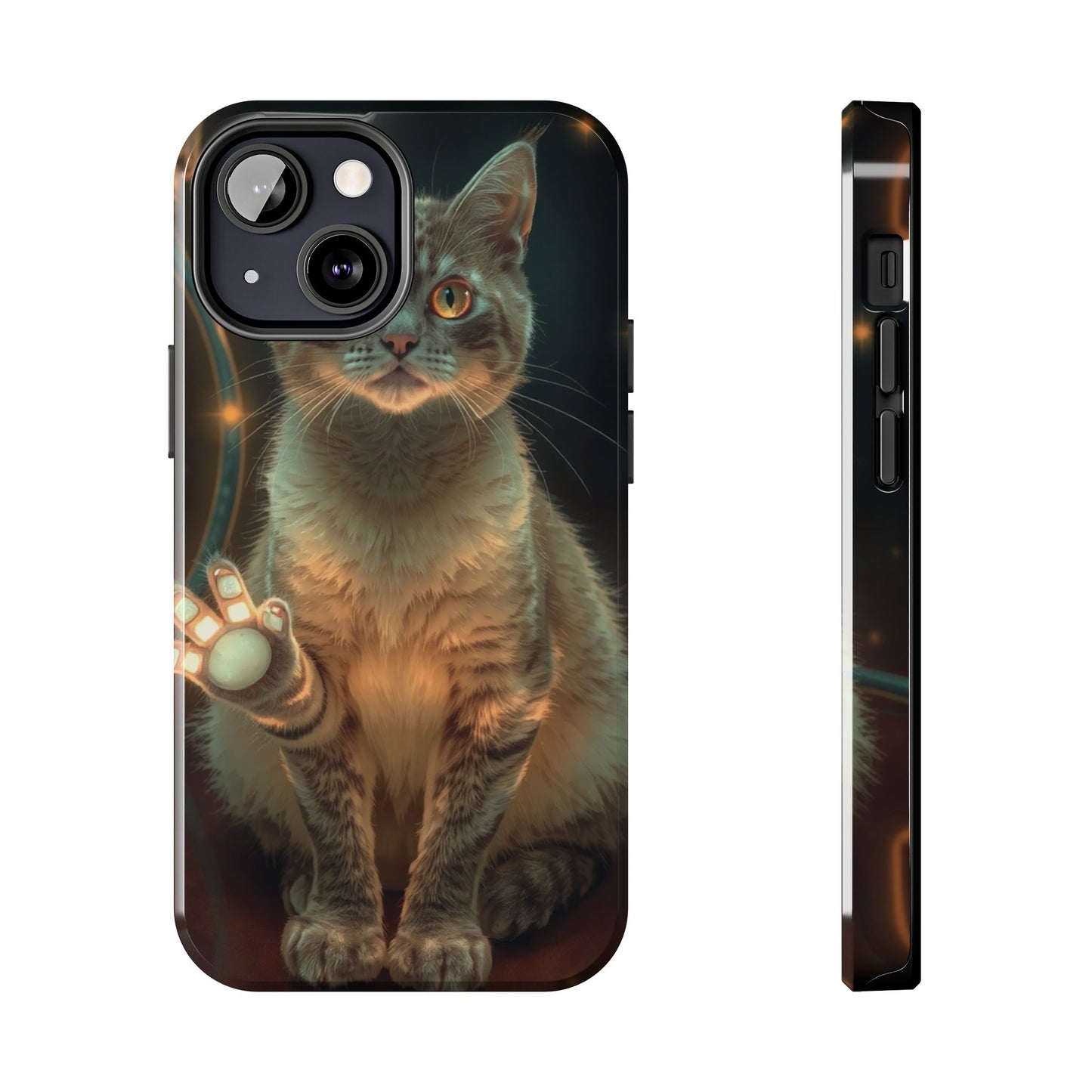 Whimsical Cat Phone Case | Tough Phone Cases for Cat Lovers, Pet Accessories, Gift for Cat Owners, Cute Phone Cover, Personalized Tech