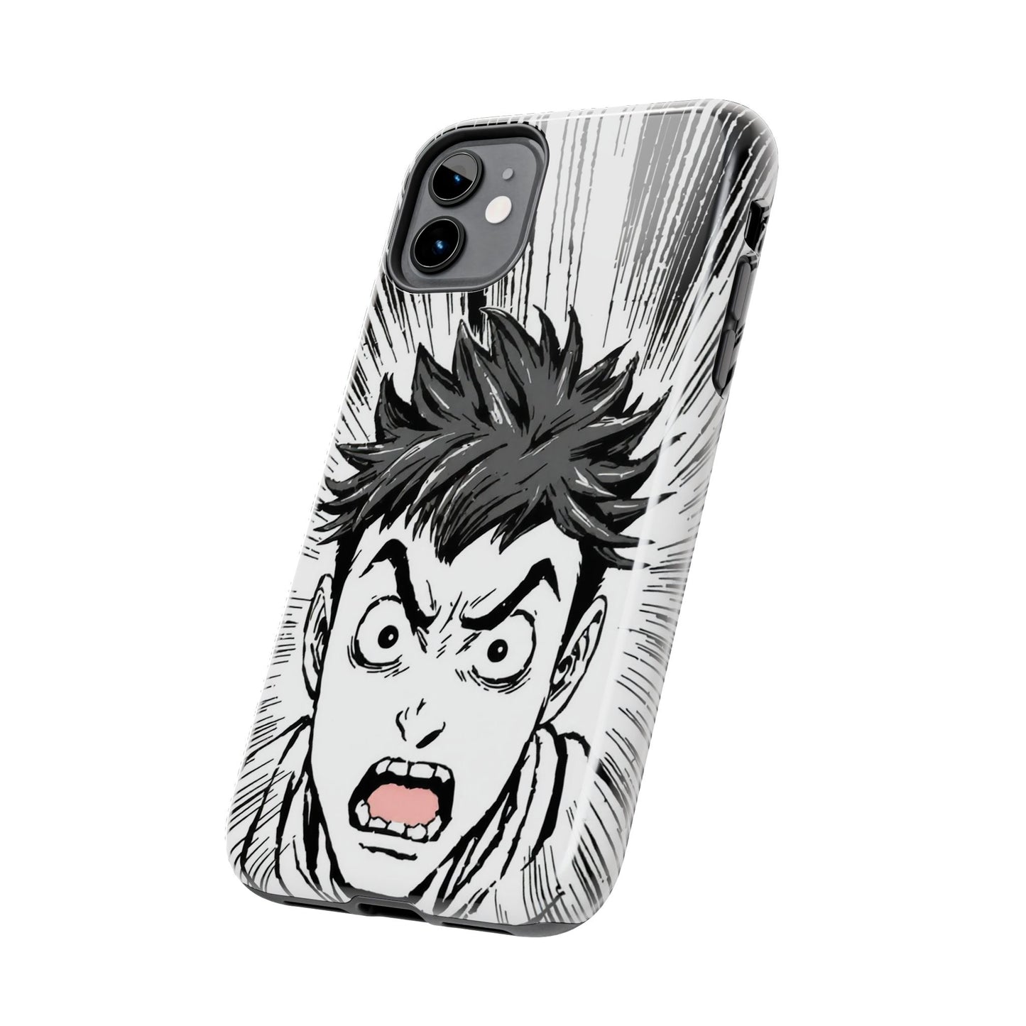 Intense Graphic Phone Case - Tough Design for Anime Fans