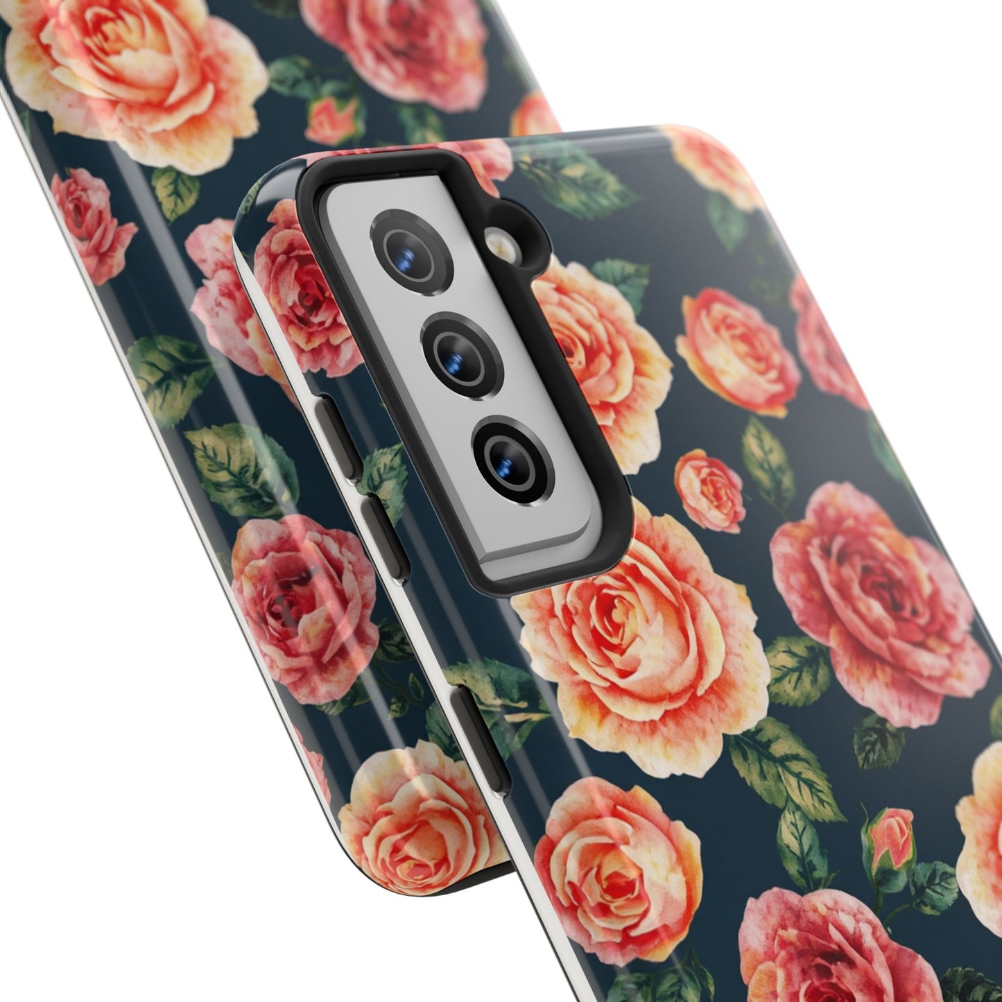 Floral Tough Phone Cases - Durable & Stylish New Age Rose Design - for iPhone