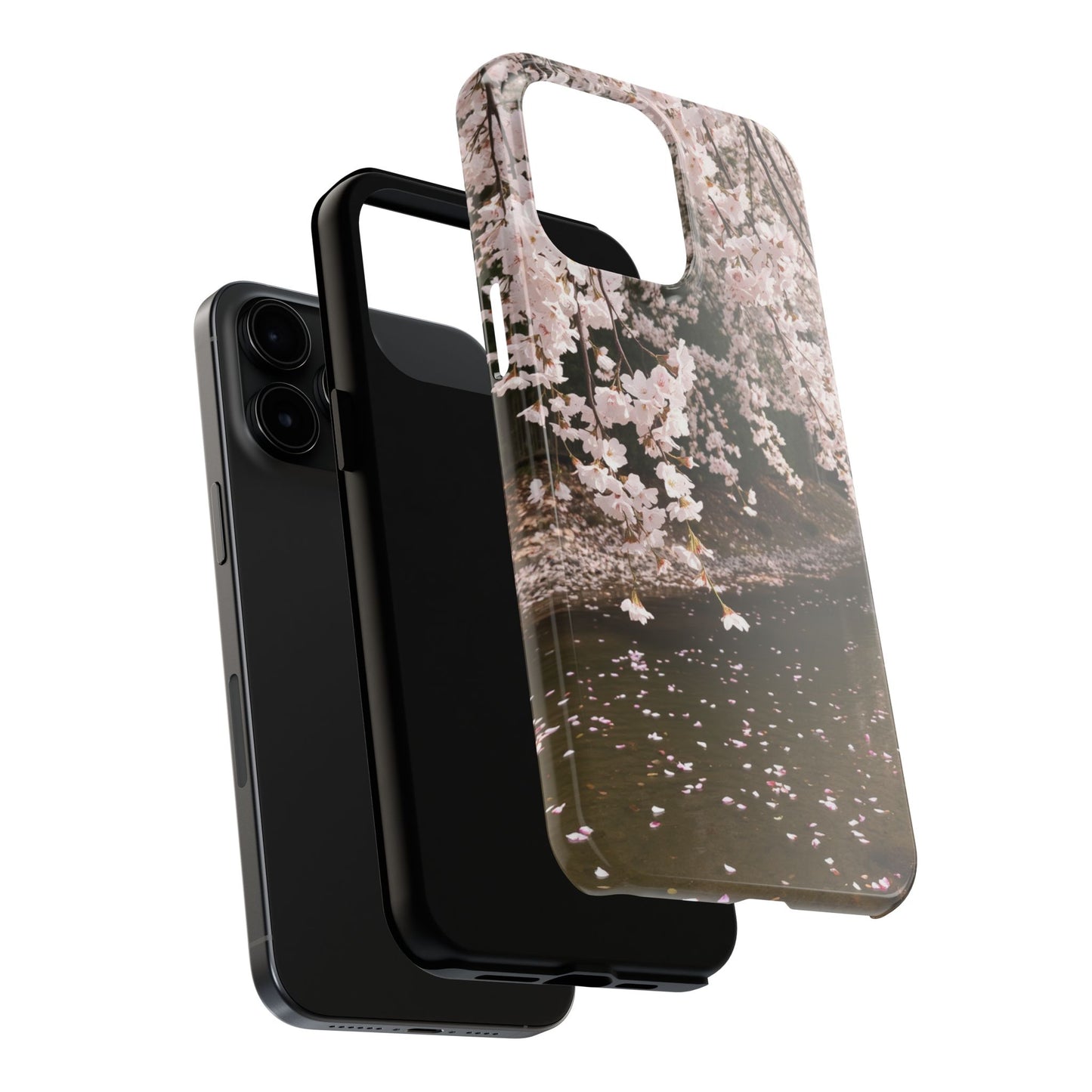 Cherry Blossom Tough Phone Cases - Durable Protection with Floral Serenity