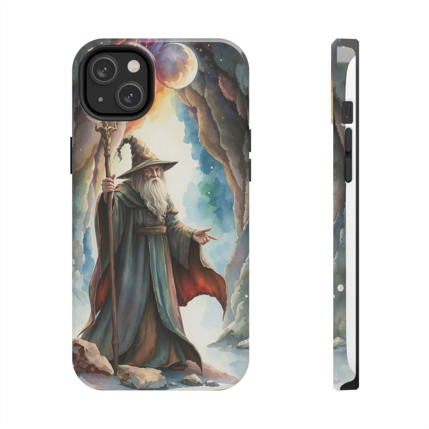 Magical Wizard Phone Case - Tough, Durable Phone Cover for Fantasy Lovers, Geek Gift, Unique Design, Celestial Phone Accessory