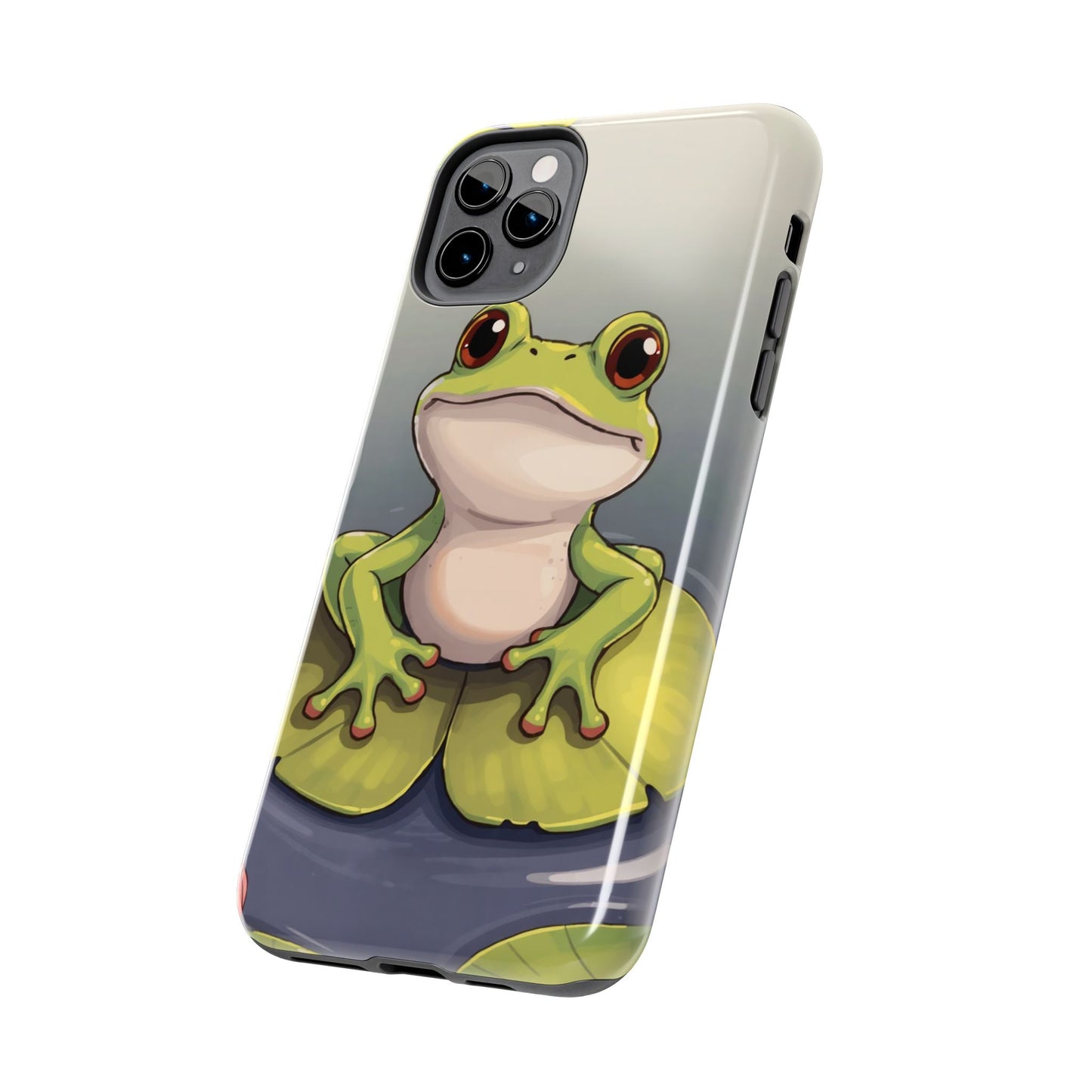 Cute Frog Tough Phone Case - Durable Protection with Nature Vibe