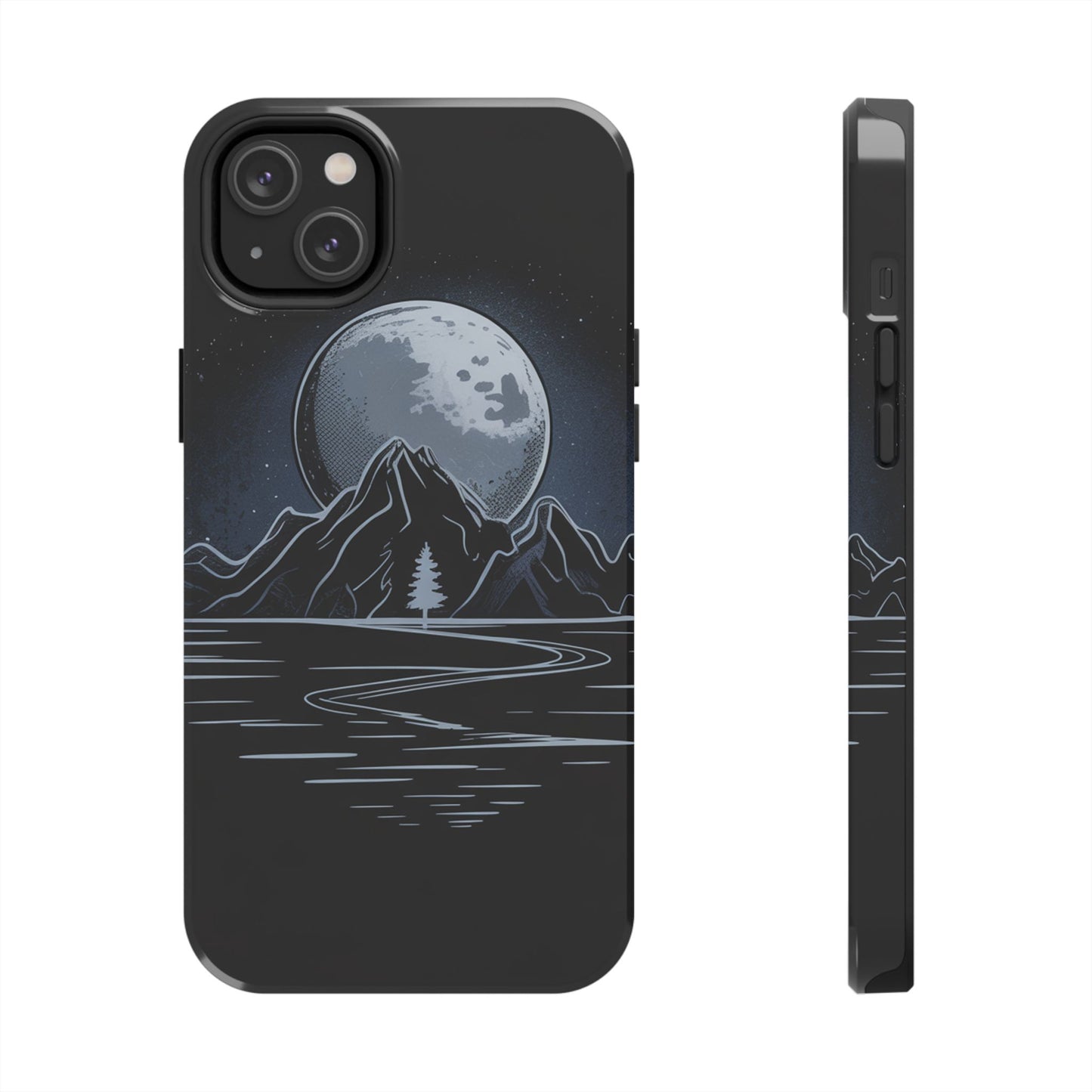 Moonlit Mountain Tough Phone Case Dark Fantasy